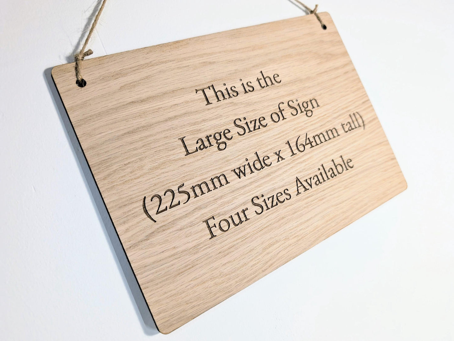 Wooden Personalised Sign, Personalised Wooden Hanging Sign, Birthday Gift, Oak