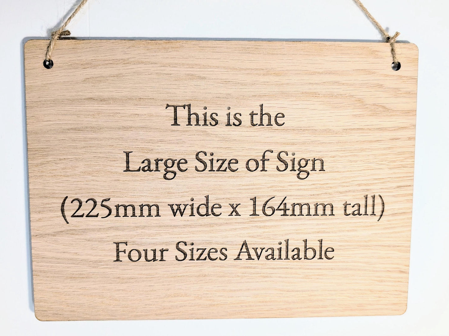 Wooden Personalised Sign, Personalised Wooden Hanging Sign, Birthday Gift, Oak