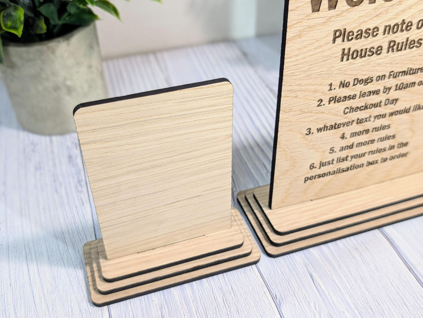 Personalised House Rules Wooden Sign - Ideal for Home and Holiday ...