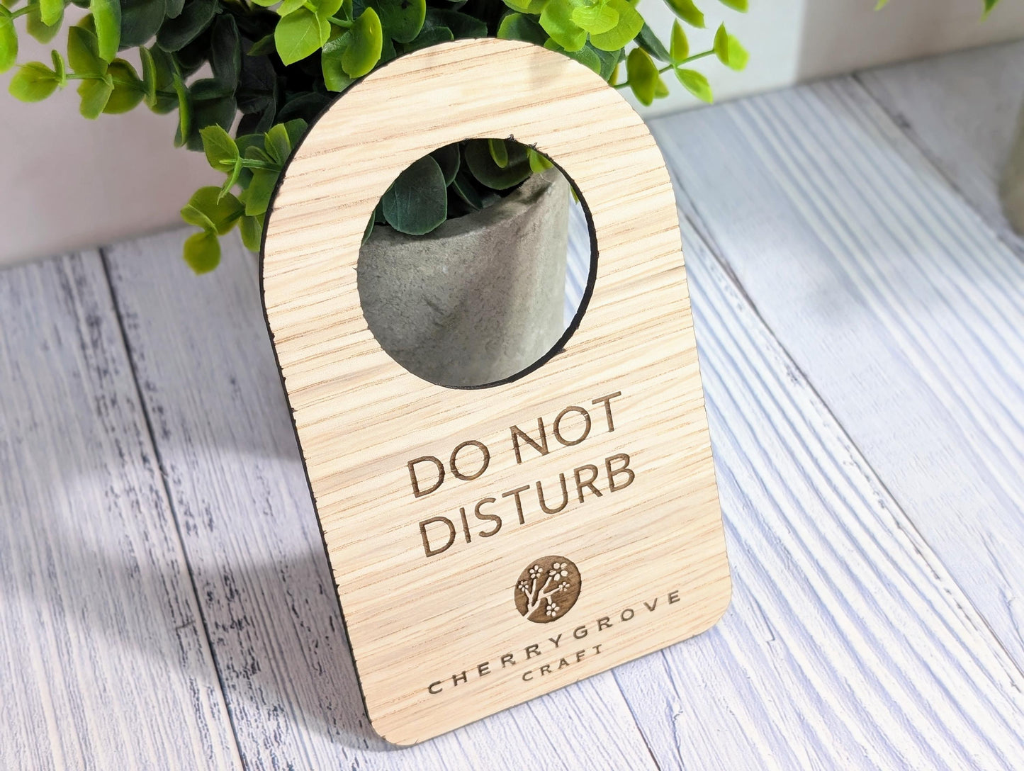 Hotel Room Door Hanger | Custom Do Not Disturb Reversible Sign | Personalised Door Signage with Logo – 89x144mm, for Privacy, Hotel, B&B