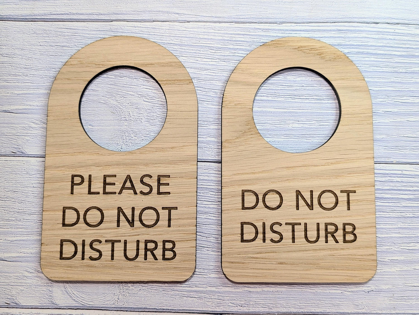 Wooden Door Hanger – Choose "Do Not Disturb" or "Please Do Not Disturb", 89x144mm, Eco-Friendly Sign for Office, Meditation, or Study Room