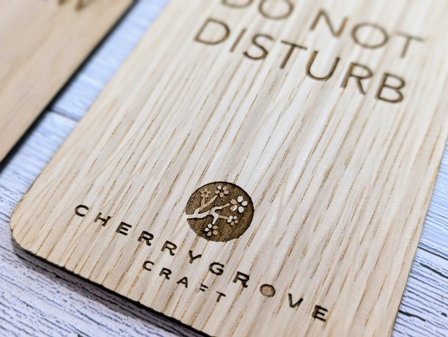 Wooden Hotel Door Hangers - "Please Do Not Disturb" and "Please Clean the Room" Door Signs, Hotel Sign, Bedroom Signs,Free Design Service