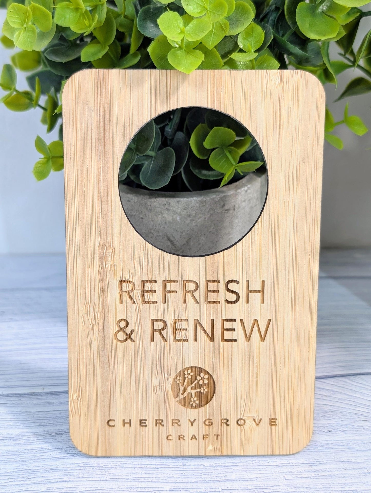 Custom Do Not Disturb Reversible Sign | Bamboo Door Hanger - Personalised Door Signage With Your Logo - for Privacy, Hotel Door Sign, B&B
