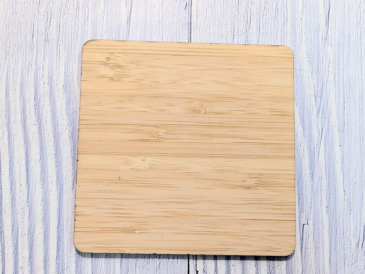 Personalised Bamboo QR Code Coaster | Instagram Follow Us Display with Logo | Eco Friendly Business Promo | Custom Social Media