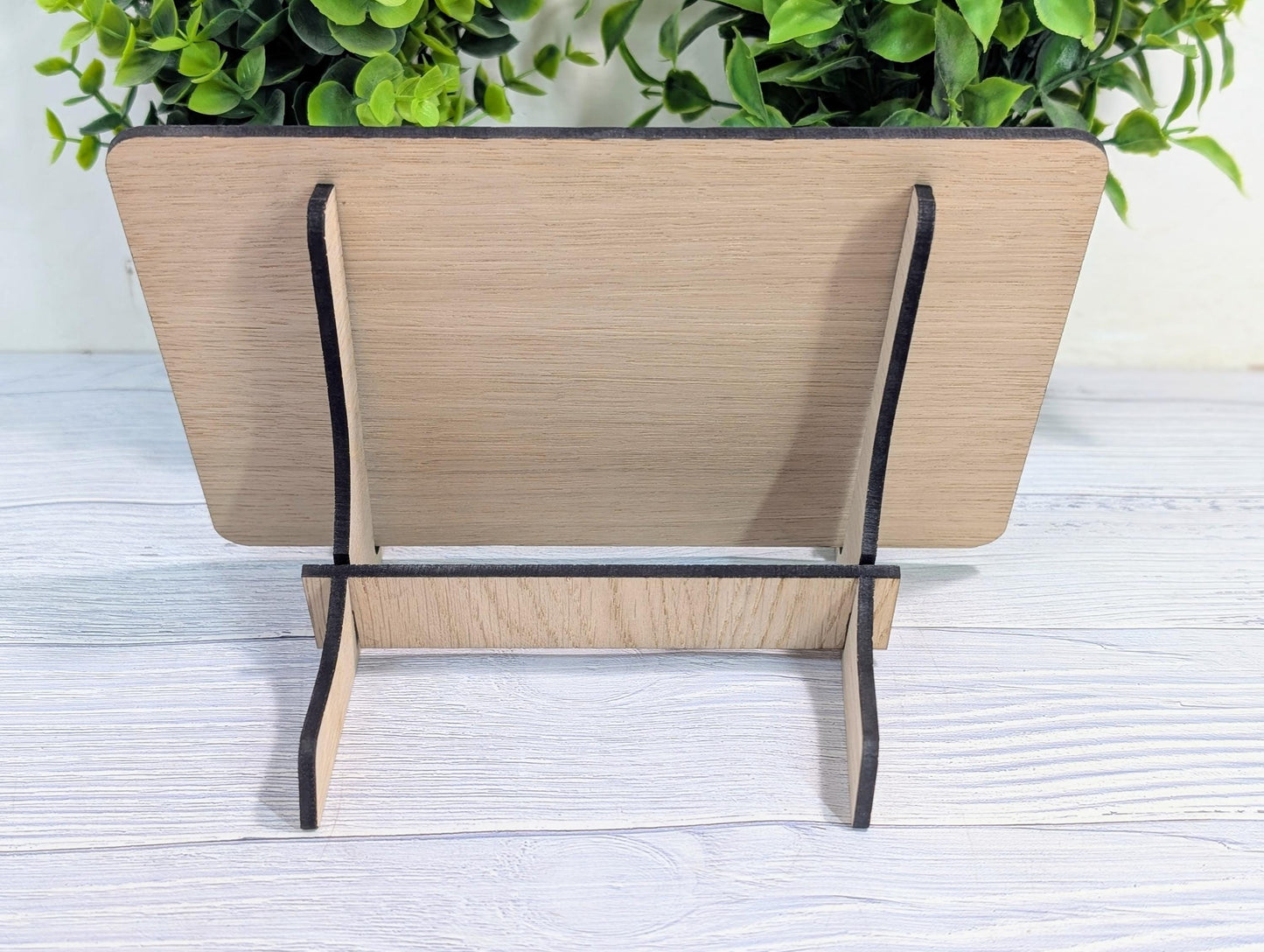 Wooden Social Media Sign | Custom QR Codes for Website, Instagram & Facebook | Handmade Sustainable Craft | Market Stall Signage Plaque