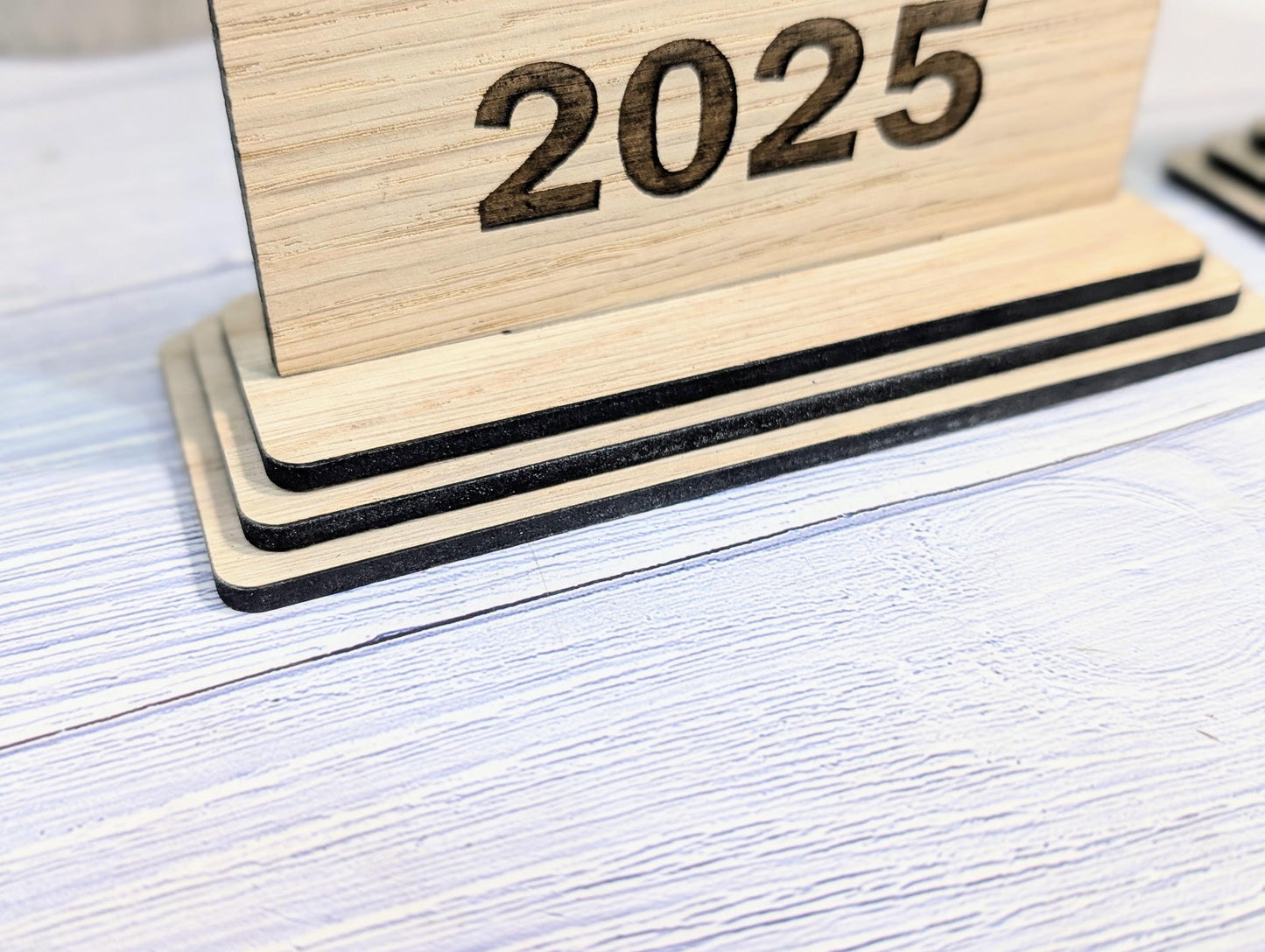 Freestanding Wooden Customer Champion Award – Custom Text and Logo – Oak Finish, Flat Pack Trophy – Eco Friendly Display, 2 Sizes