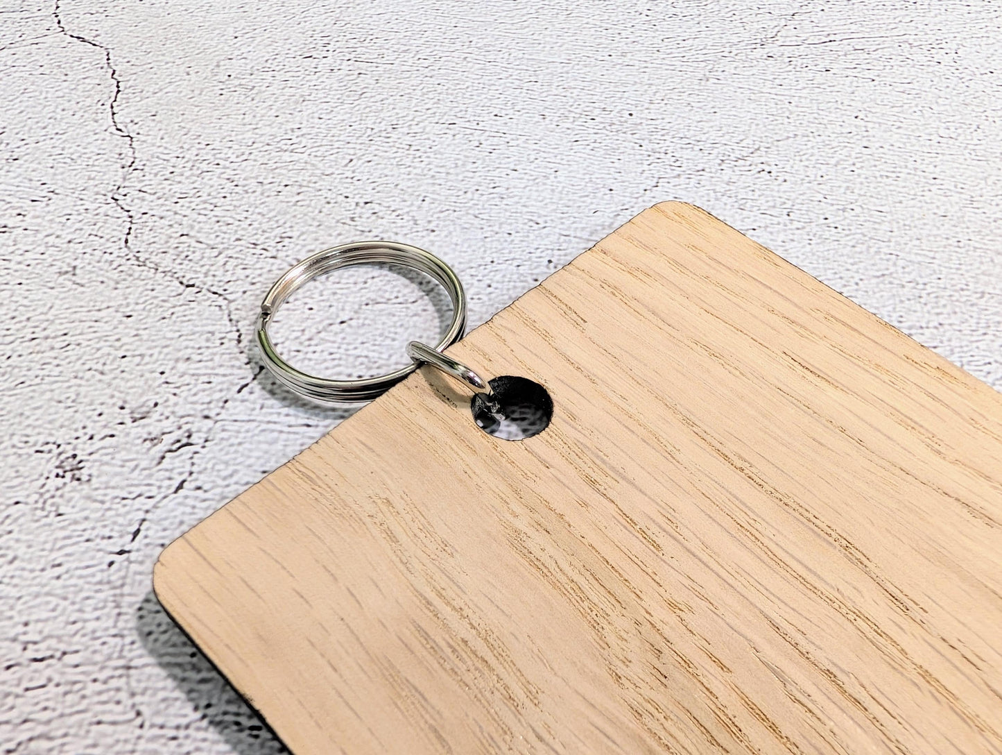 Accessible Bathroom Keyring | Oak | XL 200x80mm | Wheelchair