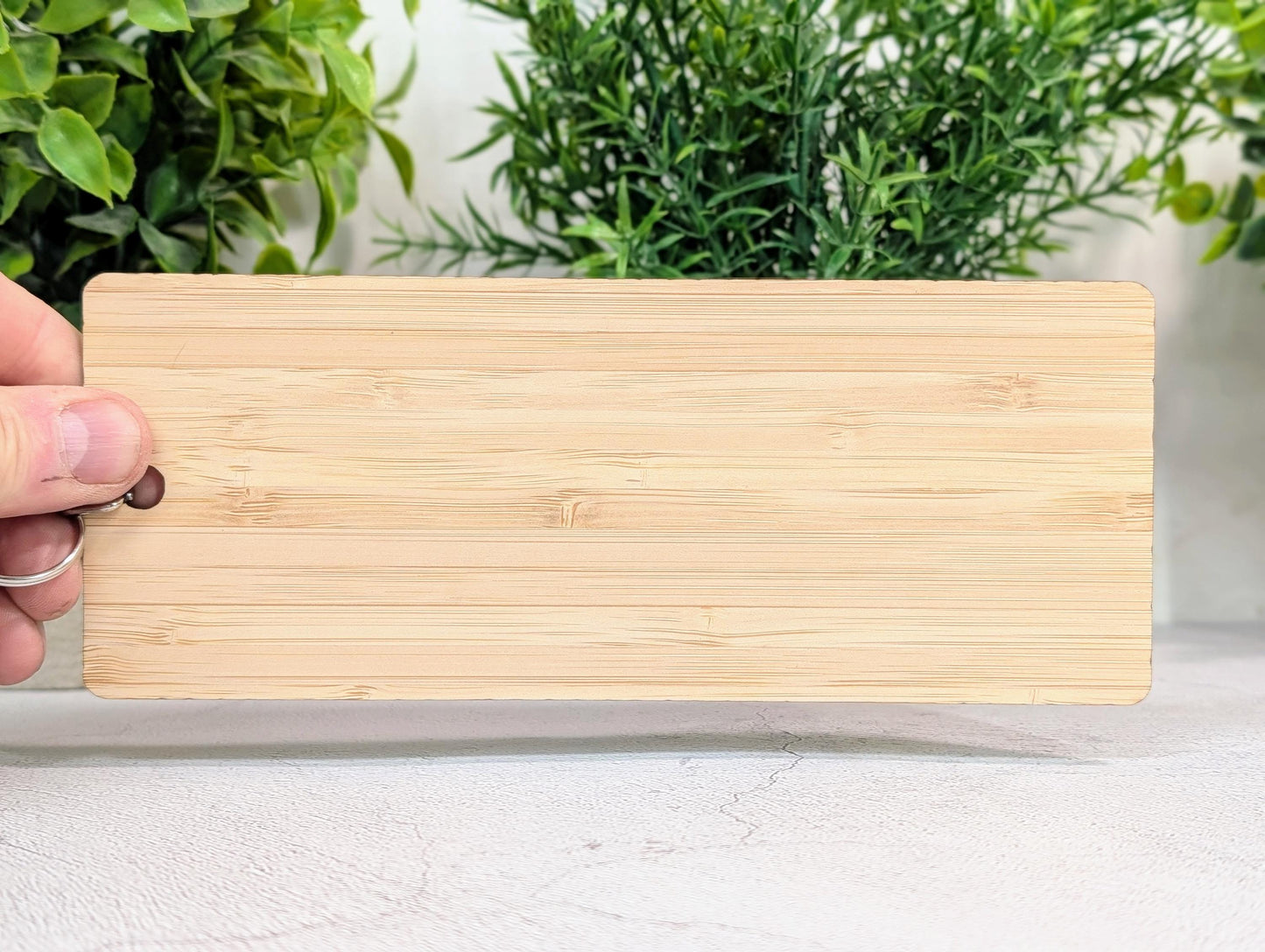 Please Return This Key Bamboo Keyring | XL 200x80mm | FSC