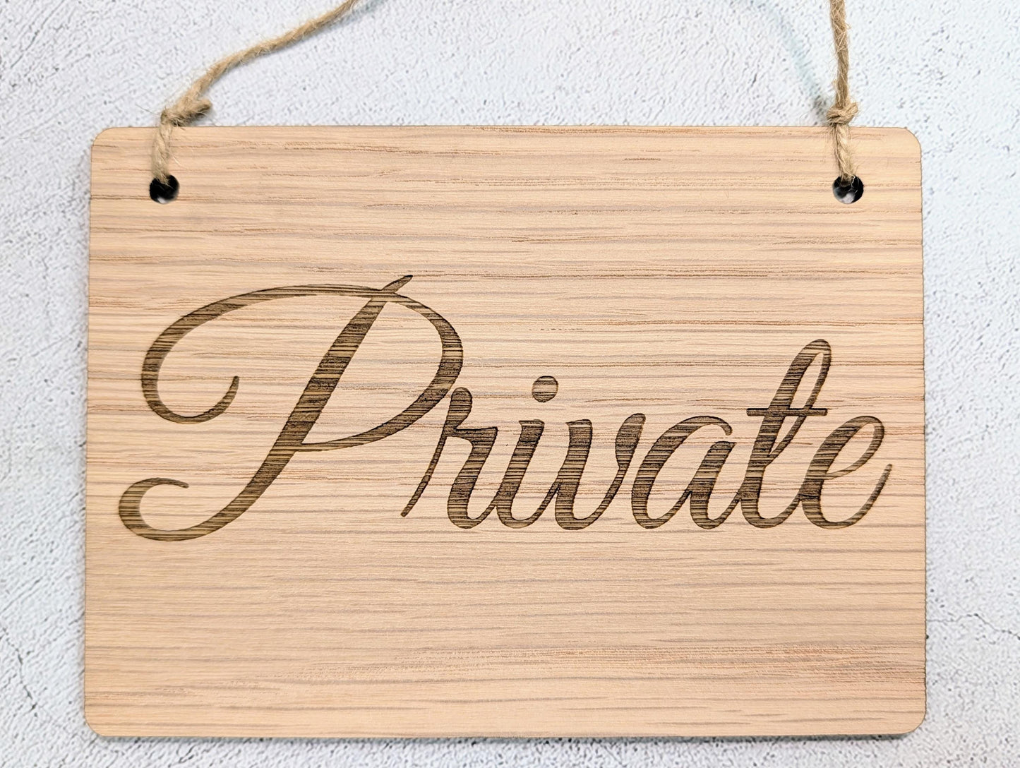 Private Door Sign | Oak | 4 Sizes | Offices & Studios