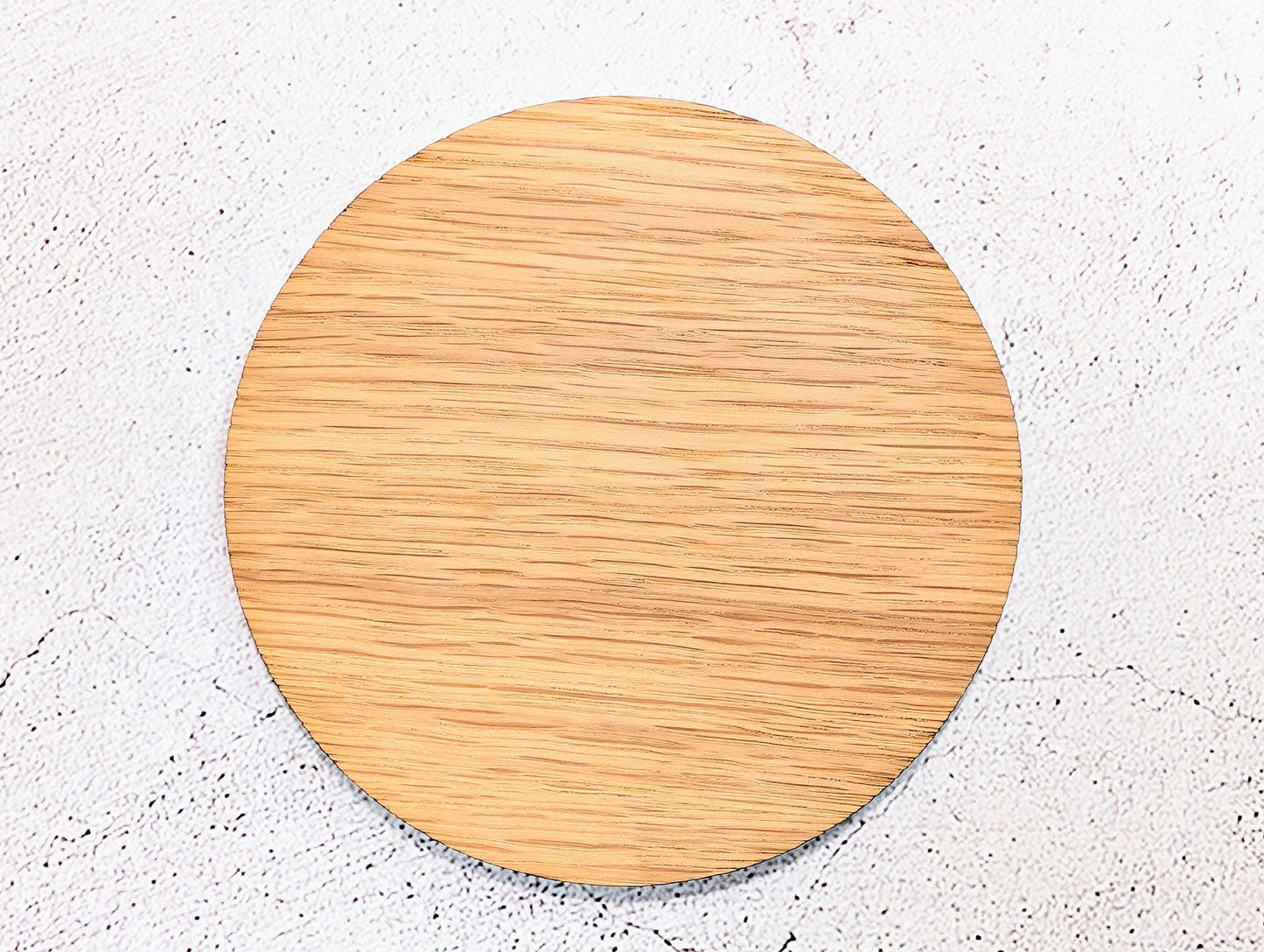 Personalised Google Review Coaster | Oak | Danish Oiled | QR Code