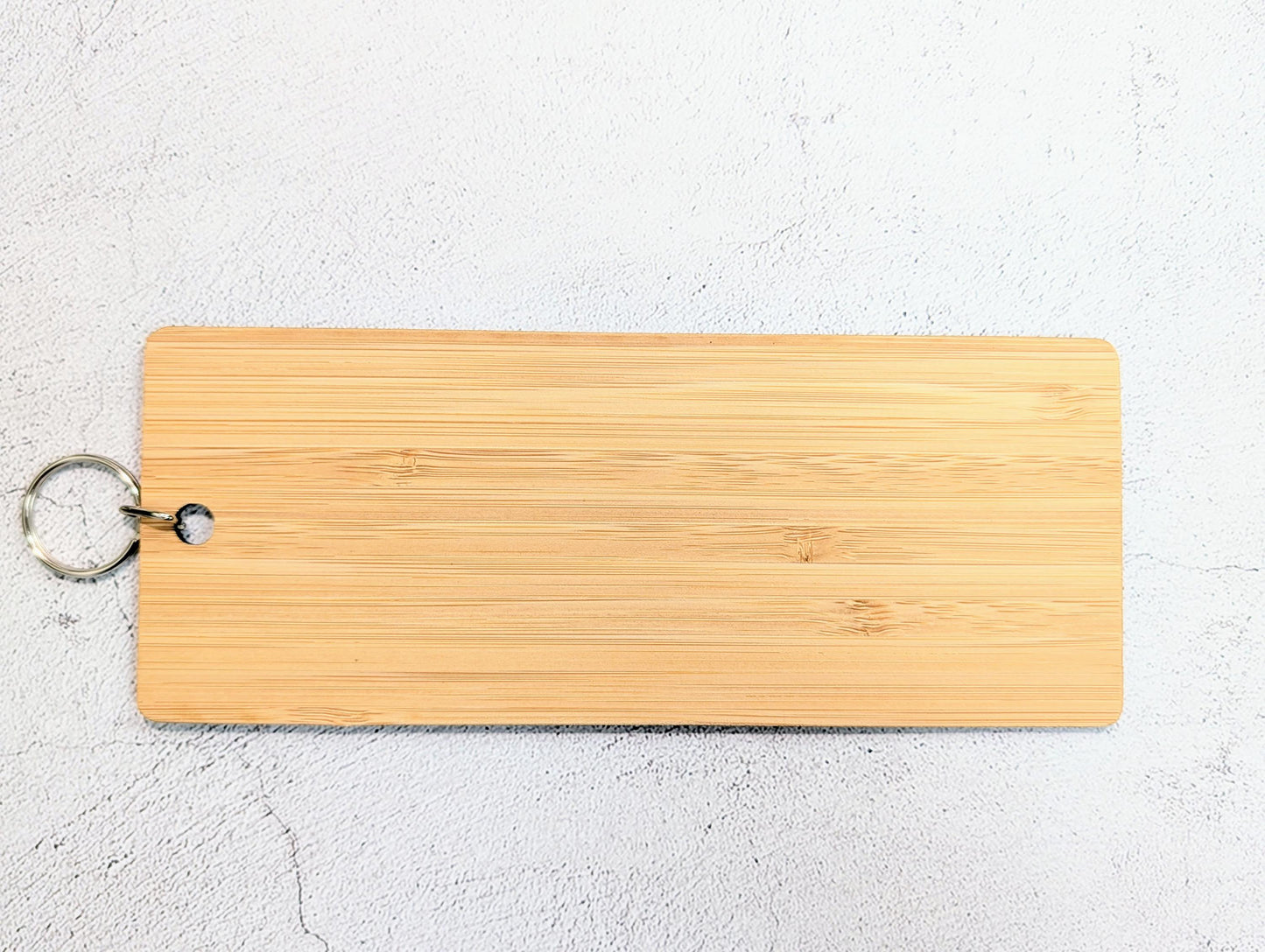 Bathroom Bamboo Keyring | XL 200x80mm | FSC Certified