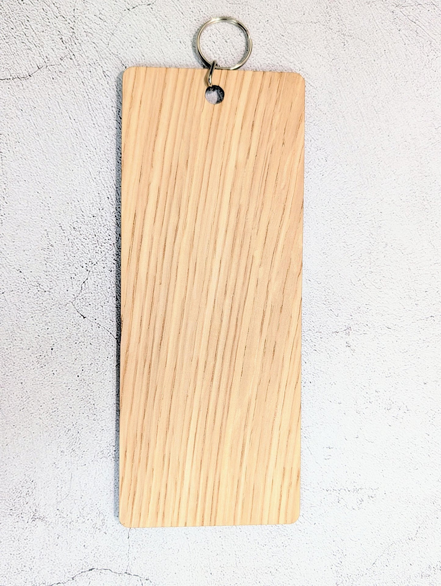 Accessible Bathroom Keyring | Oak | XL 200x80mm | Wheelchair