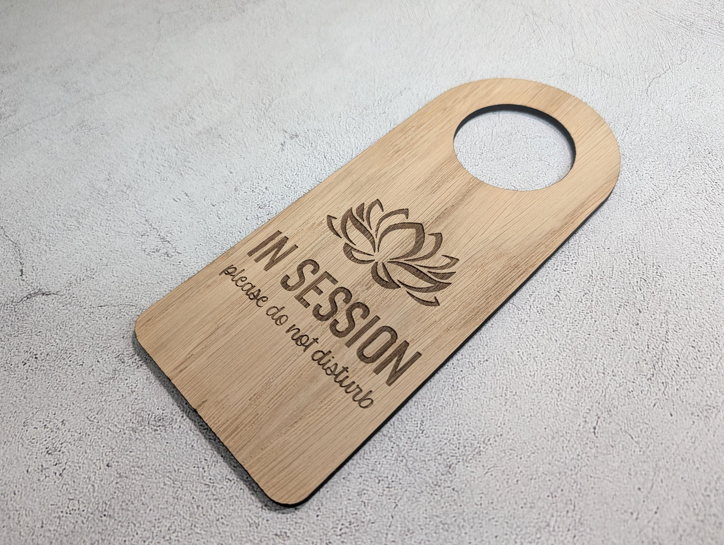Counselling & Private Practice In Session Door Hanger | Oak