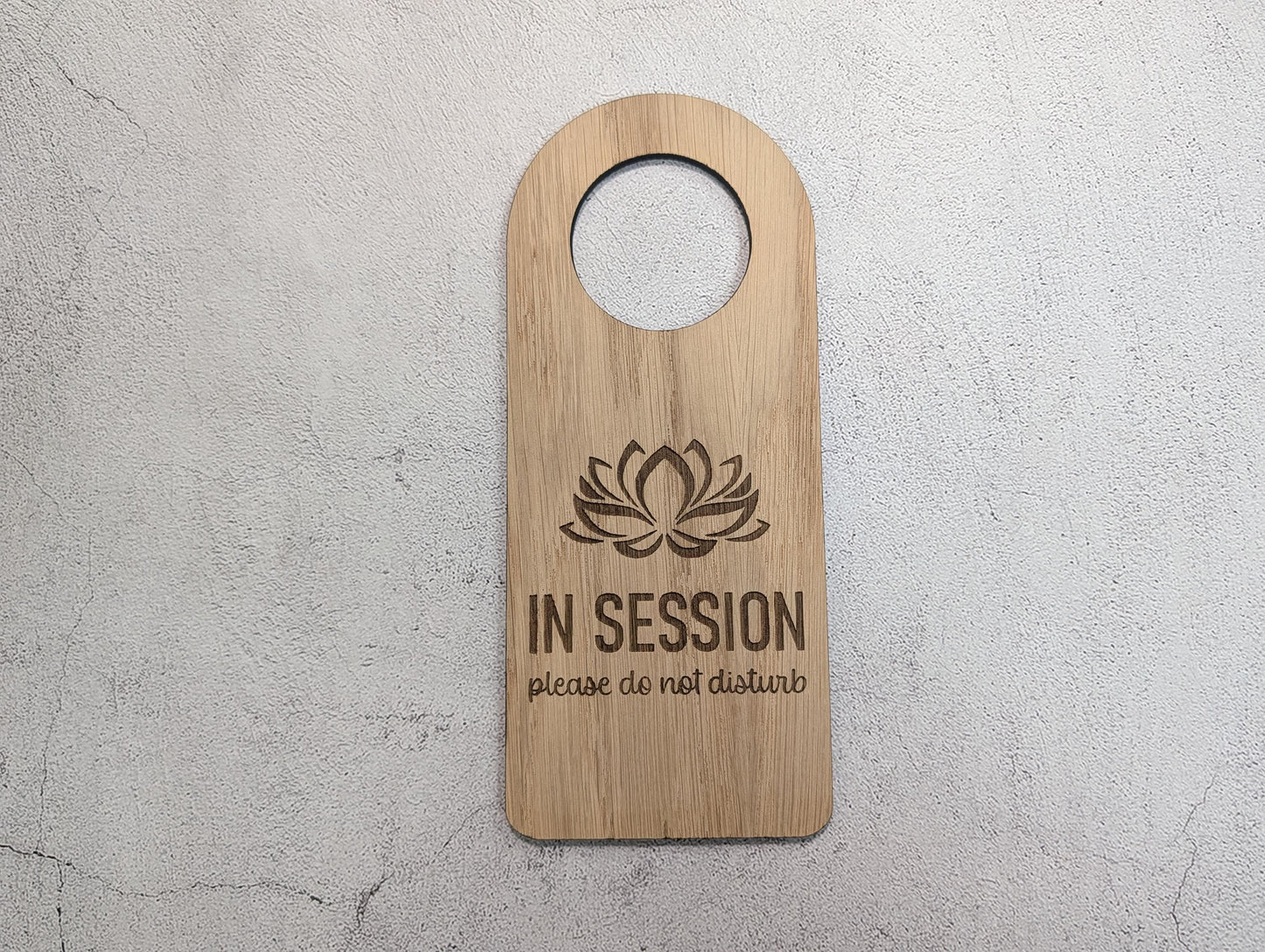 Counselling & Private Practice In Session Door Hanger | Oak