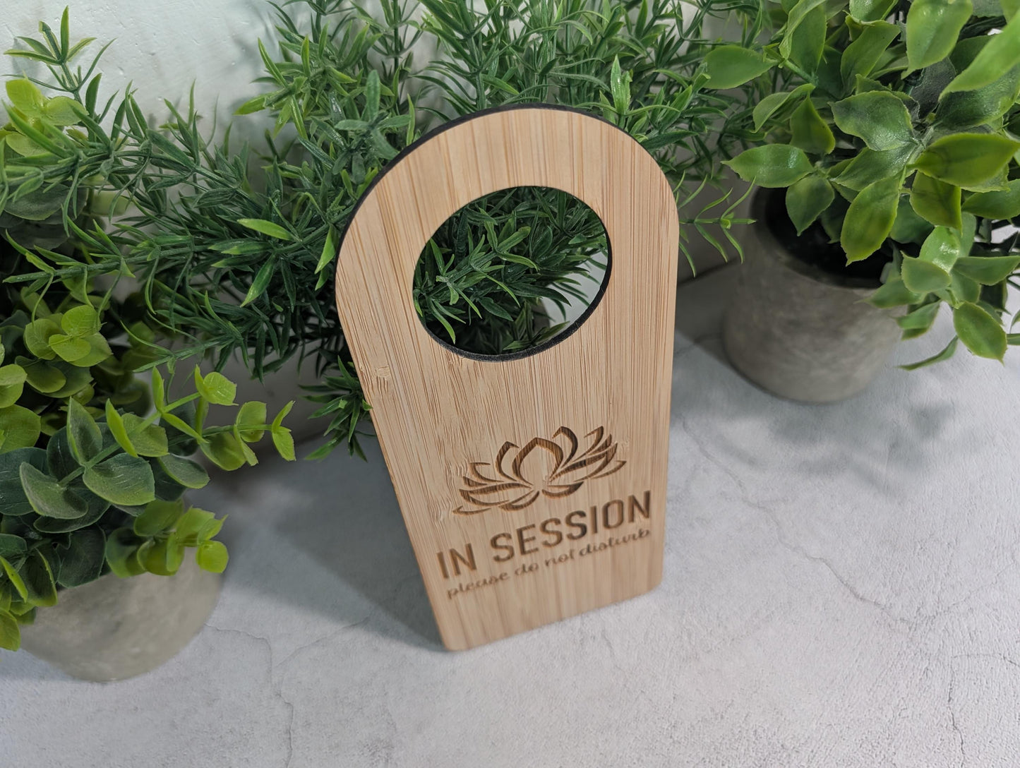 Counselling & Private Practice In Session Door Hanger | Bamboo