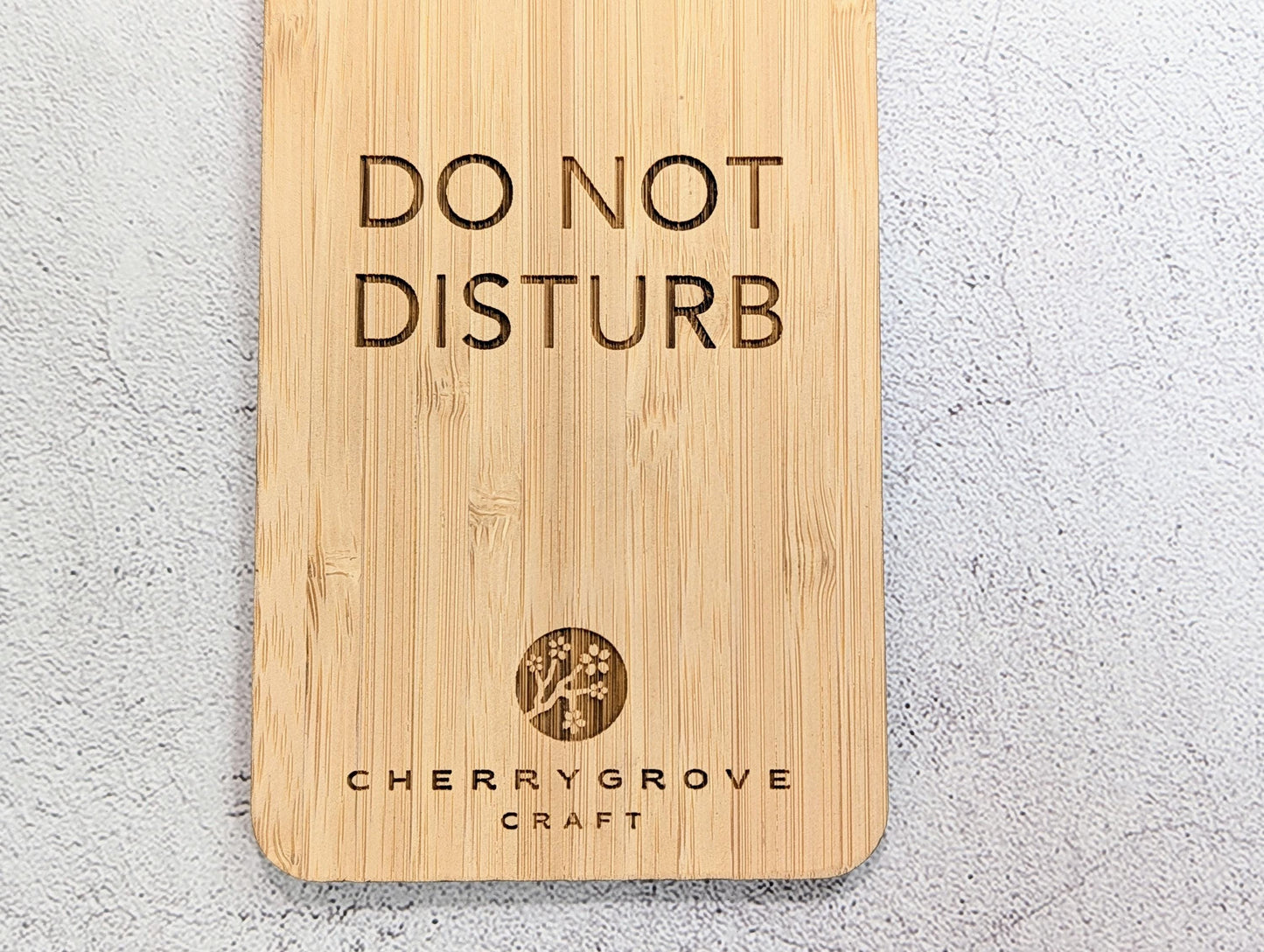 5mm Premium Bamboo Door Hanger | Do Not Disturb | Add Logo