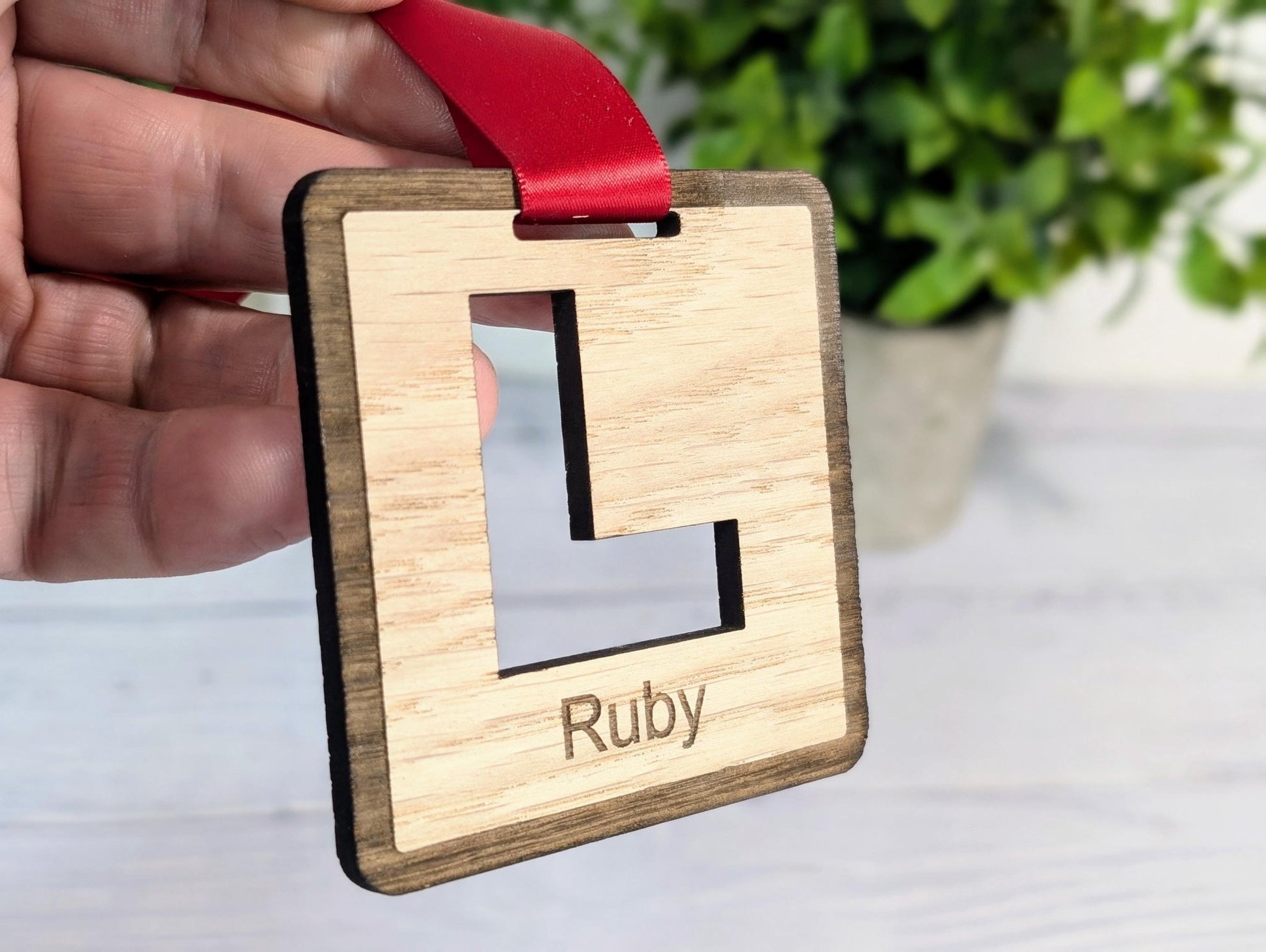 Learner Driver Wooden Medal - Personalised 17th Birthday Gift, Custom Driving Lesson Gift, Wood Medals, Eco - Friendly Present - CherryGroveCraft