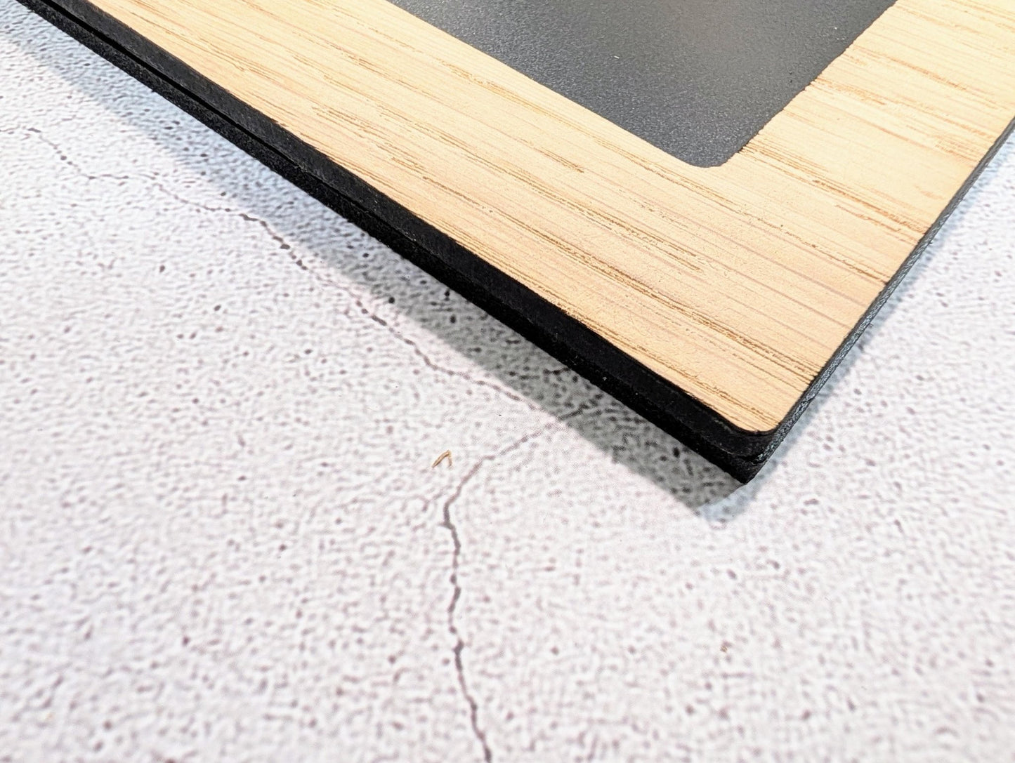 Oak Veneer Personalised WiFi Password A4 Sign | Engraved Wooden Chalk Board Password Display - CherryGroveCraft