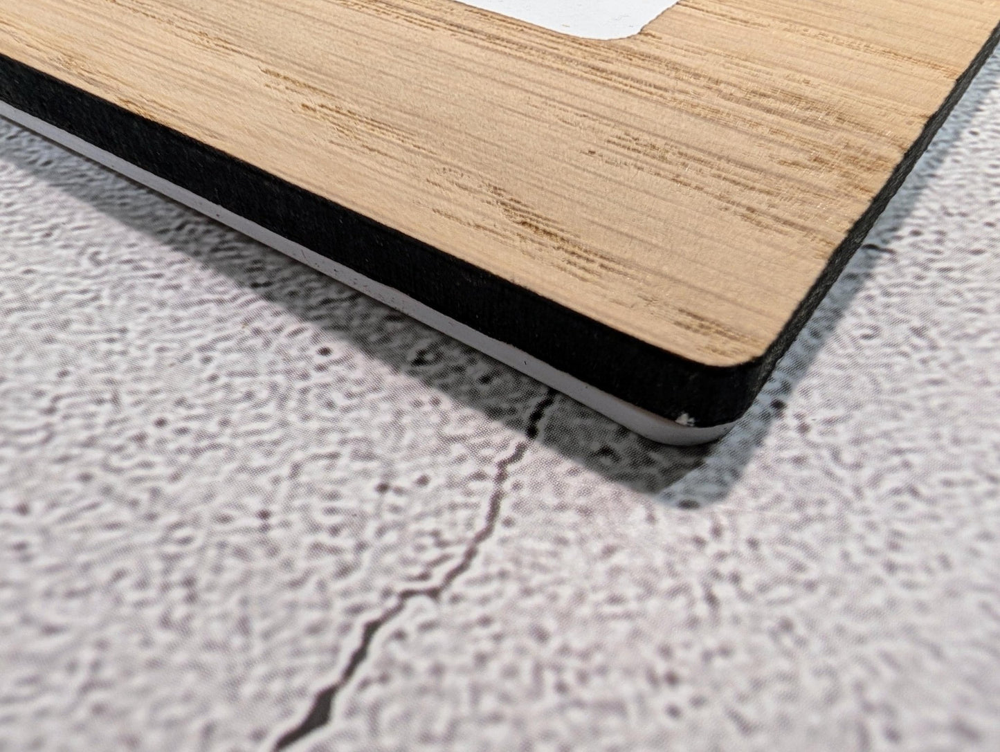 Oak Veneer WiFi Password A4 Sign | Branded Engraved Display - CherryGroveCraft