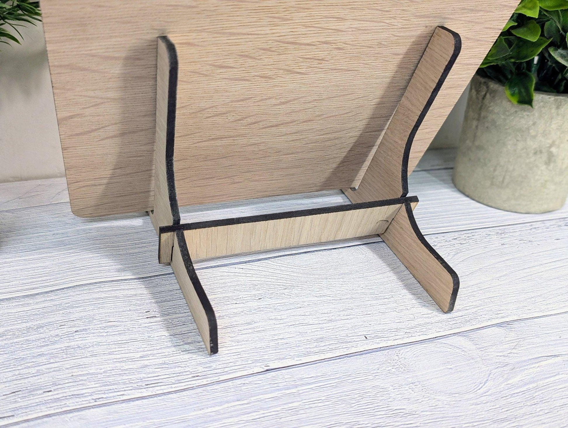 Oak Veneer WiFi Password A4 Sign | Branded Engraved Display - CherryGroveCraft