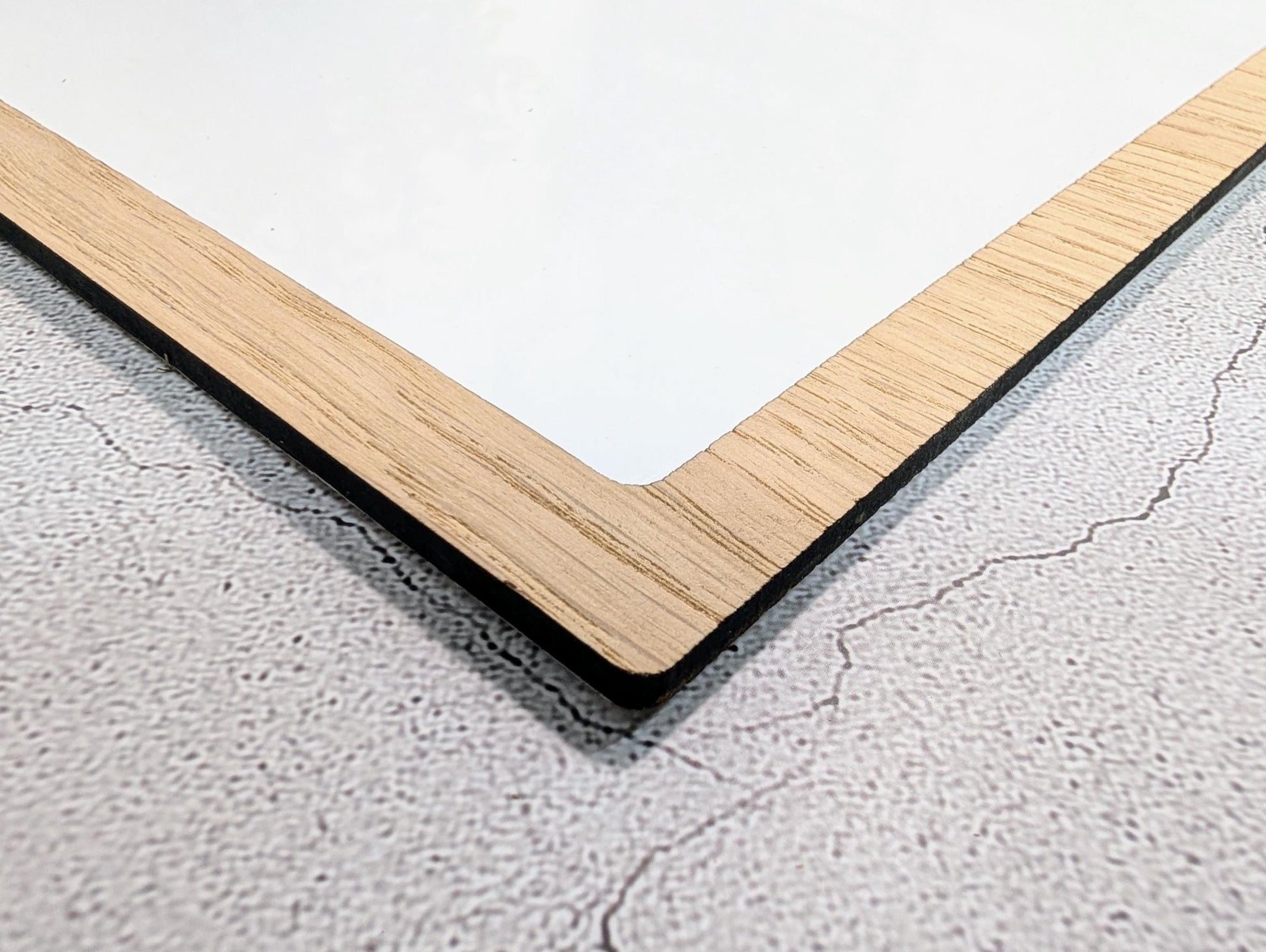 Oak Veneer Wipeable Sign A4 Portrait | Custom Menu Specials Board | Reusable Whiteboard Personalised Sign for Café Shop Office Home - CherryGroveCraft