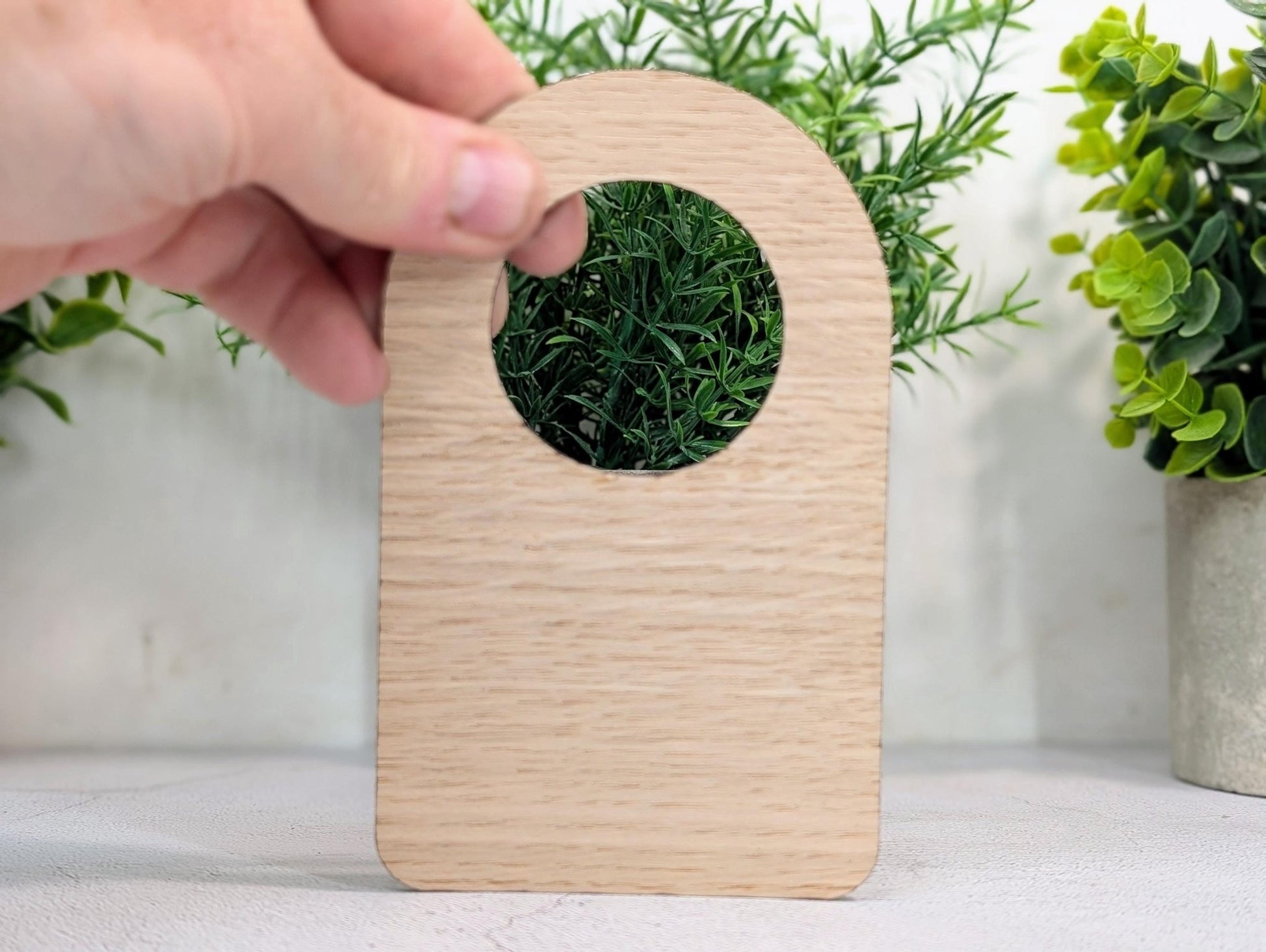 Out of Order Door Hanger – Oak Veneered Wooden Sign for Toilets, Rooms or Equipment, Indoor Use, Handmade from Wood - CherryGroveCraft