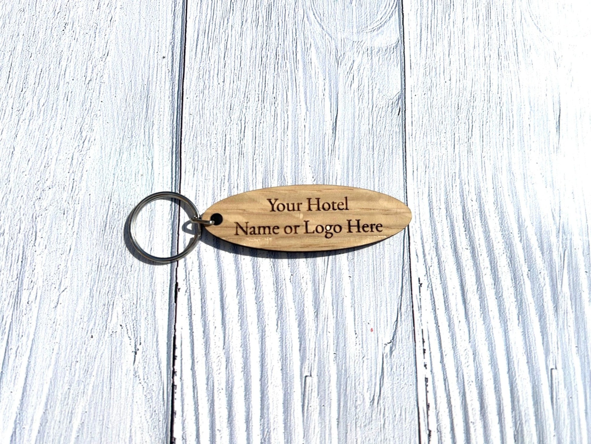 Personalised Oval B & B Keyrings | Custom Keyfobs | Wooden Keyring | Bulk | Oak Keyring | Bulk Keyrings Business - CherryGroveCraft
