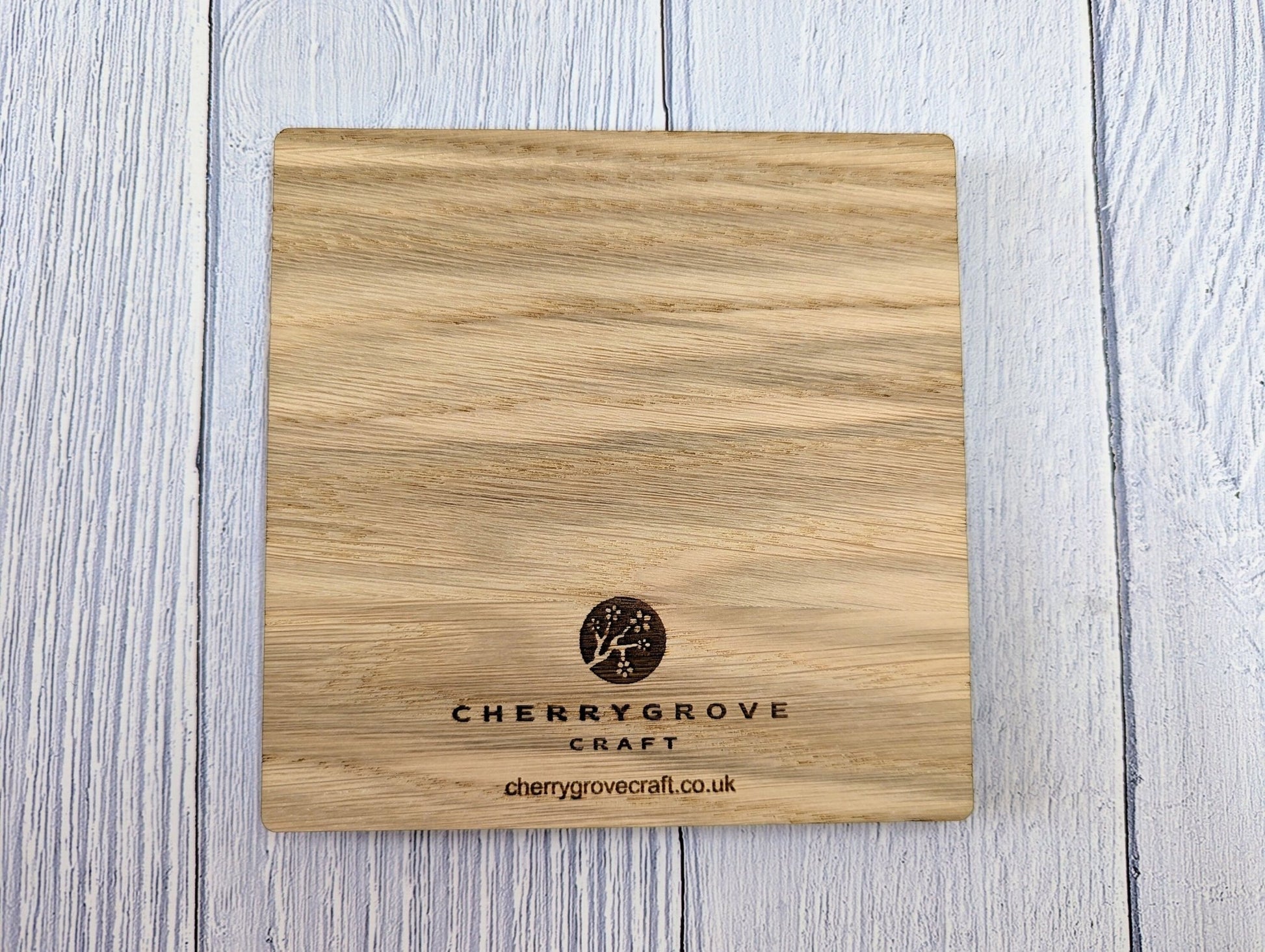 Personalised Wooden Christmas Card with Romantic Poem - Custom Name Engraved - CherryGroveCraft