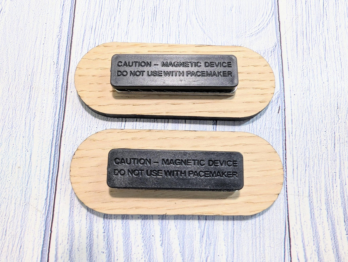 Personalised Wooden Name Badge 75x30mm – Lozenge Shape Oak Veneer with Magnet or Pin – Eco - Friendly Custom Work ID Tag - CherryGroveCraft