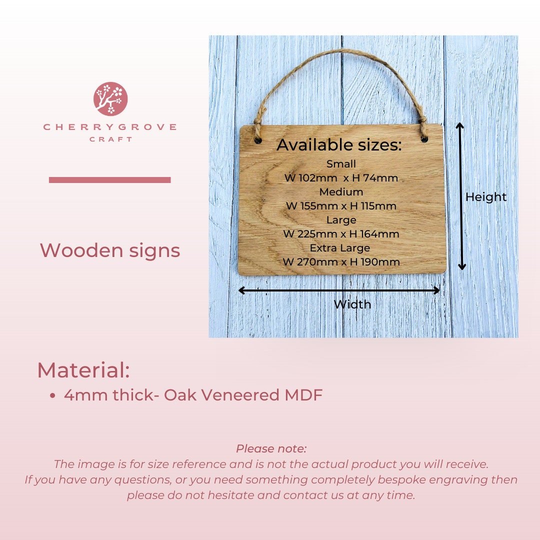 Please Remove Your Shoes sign — large size, oak veneer, hall or porch