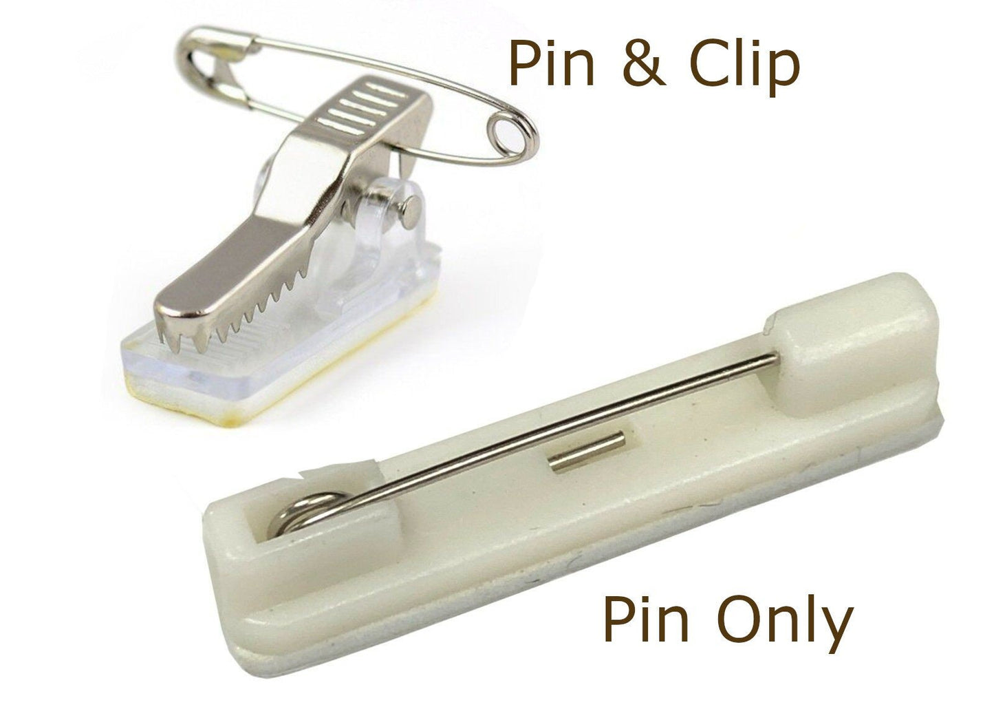 Replacement Name Badge Pins, Pins & Clips – Secure Fasteners for Work, Events and Retail - CherryGroveCraft