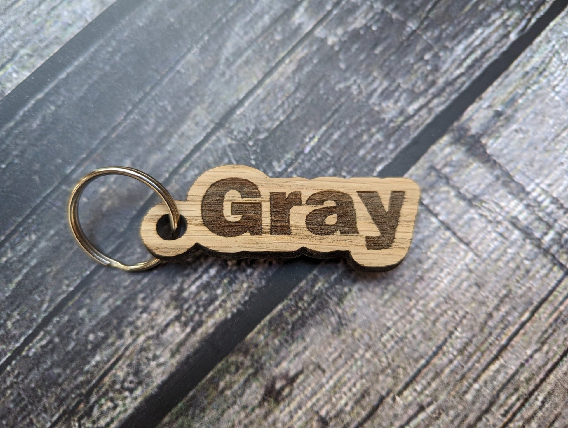 School Student Gifts, Personalised Keyrings For Students, Gifts From Teacher, Oak Wooden Keyrings, Name Keyrings, Teacher Gifts - CherryGroveCraft