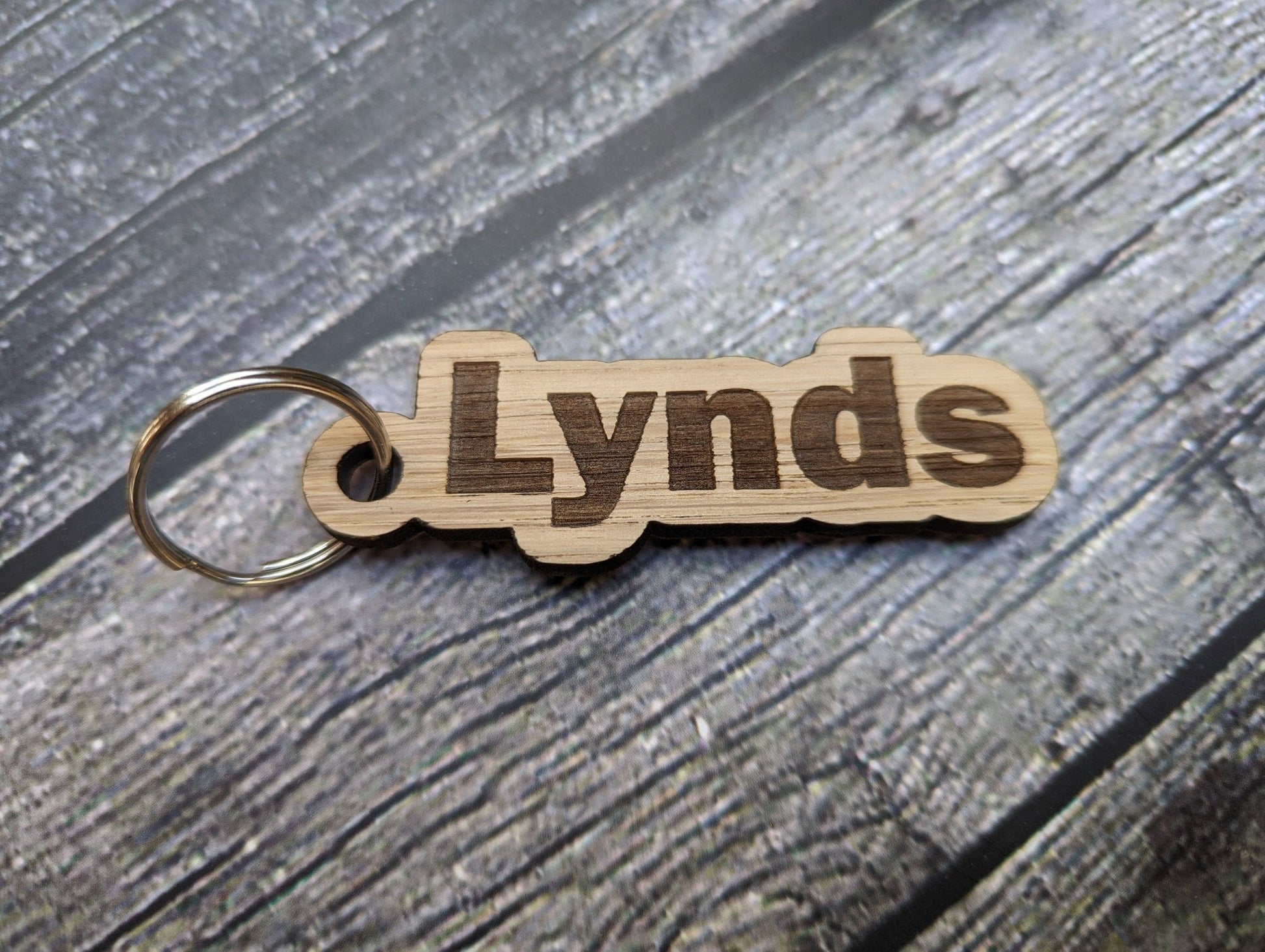 School Student Gifts, Personalised Keyrings For Students, Gifts From Teacher, Oak Wooden Keyrings, Name Keyrings, Teacher Gifts - CherryGroveCraft