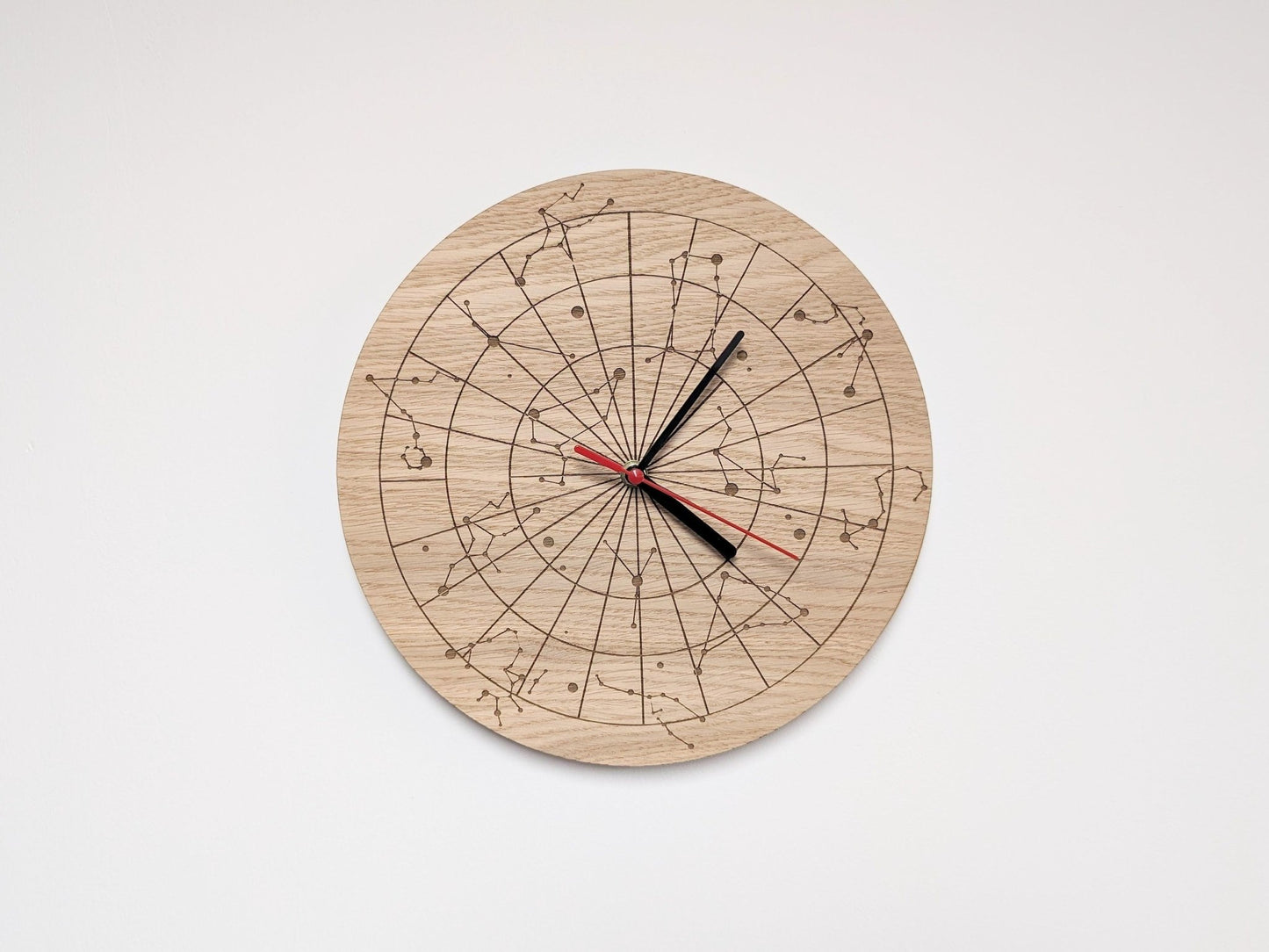 Starry Sky Constellation Wooden Clock - Astronomical Clock - CherryGroveCraft