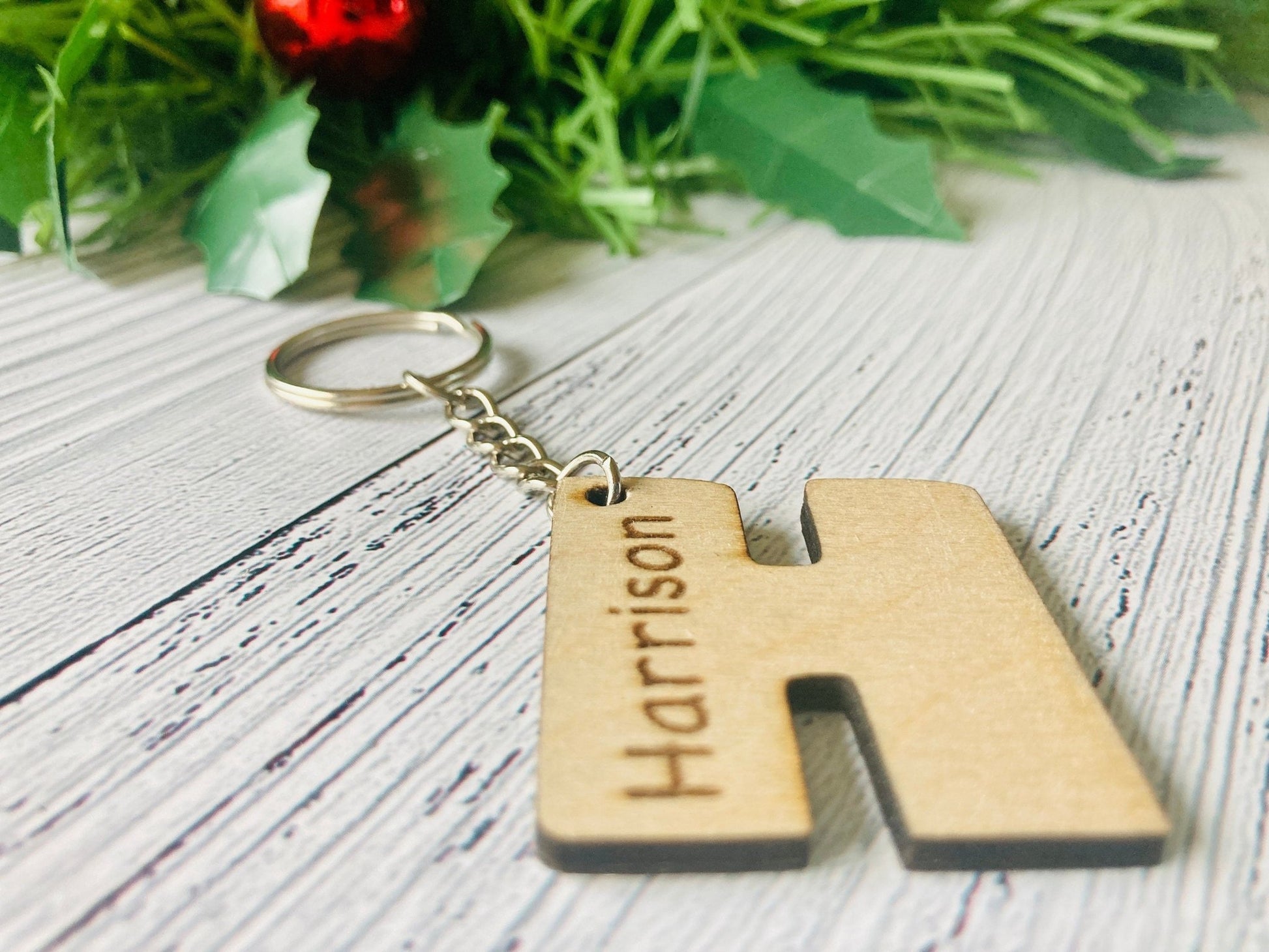 Alphabet initial keyrings — end of year student gift, made to order