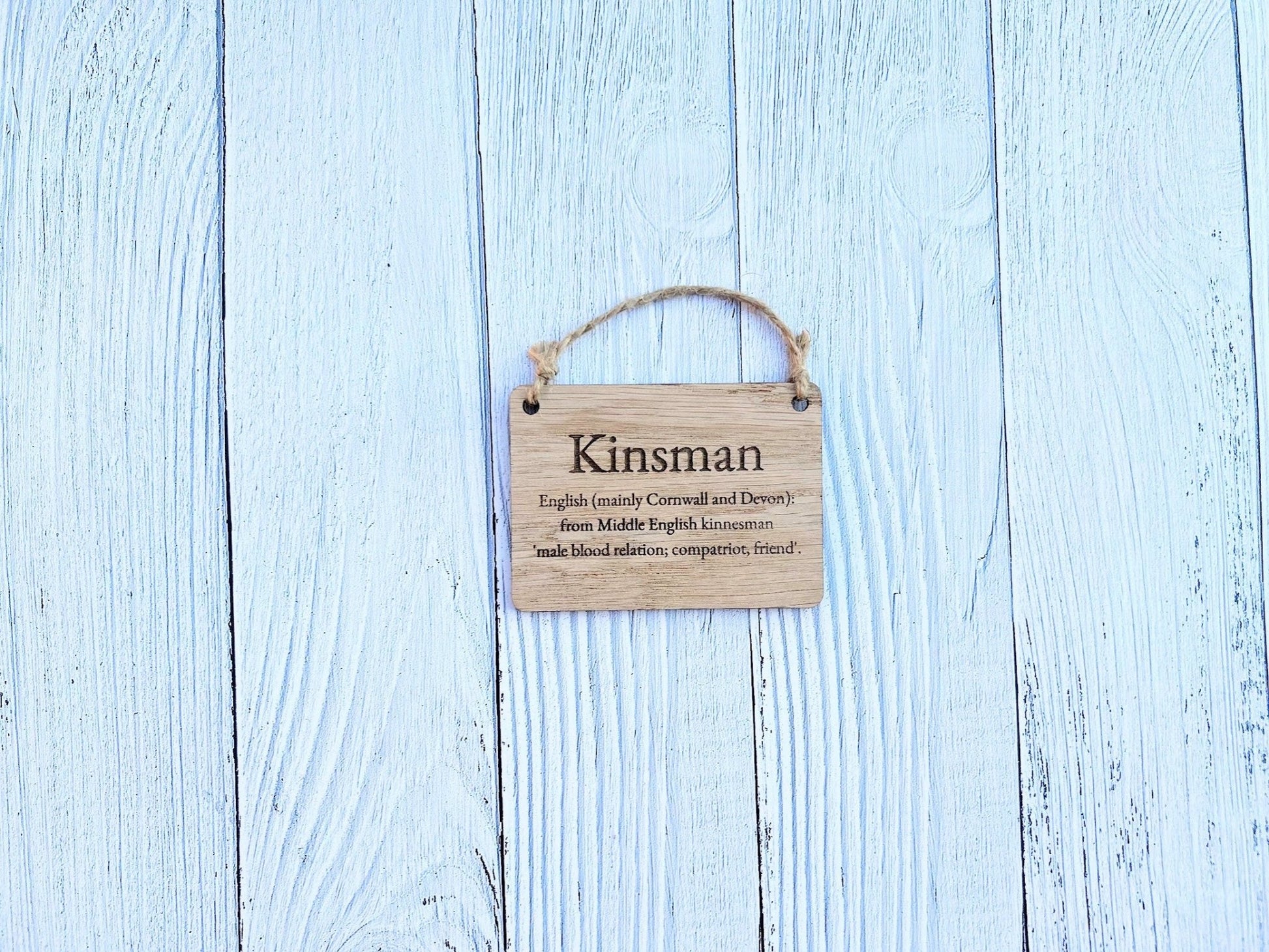 Unique Wedding Gift: Surname Meaning and Origin Wooden Sign - Personalised Keepsake for Newlyweds - CherryGroveCraft