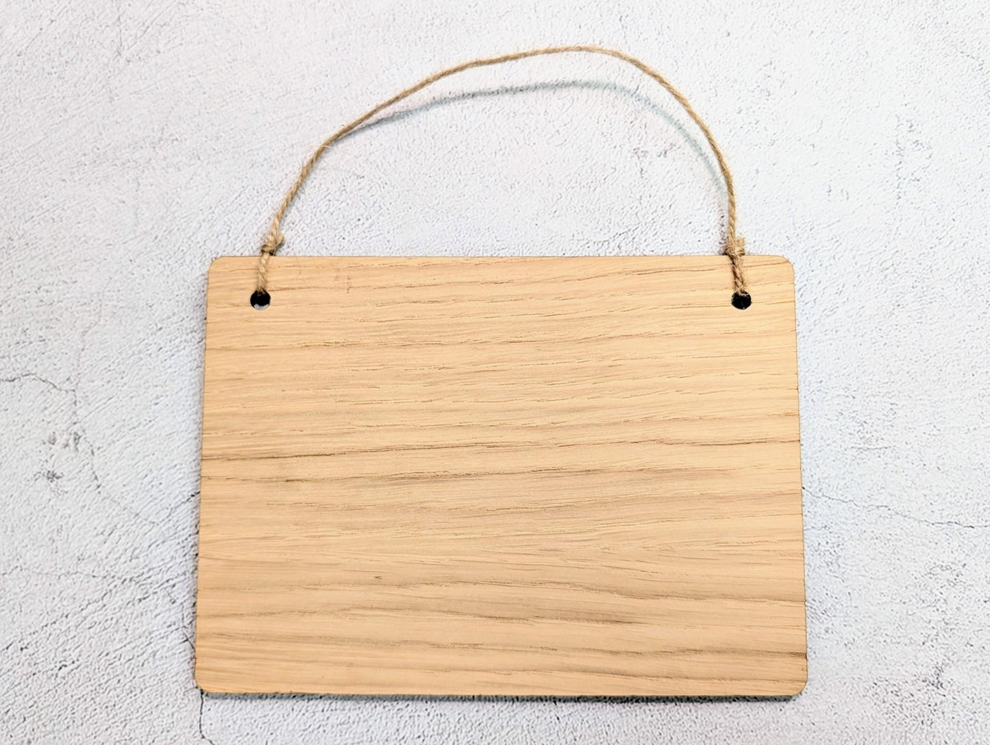 Welcome Sign – Oak Veneered Wooden Hanging Sign for Holiday Lets, Guest Rooms and B&Bs, Handmade in Wales, Eco Friendly Packaging, 4 Sizes - CherryGroveCraft