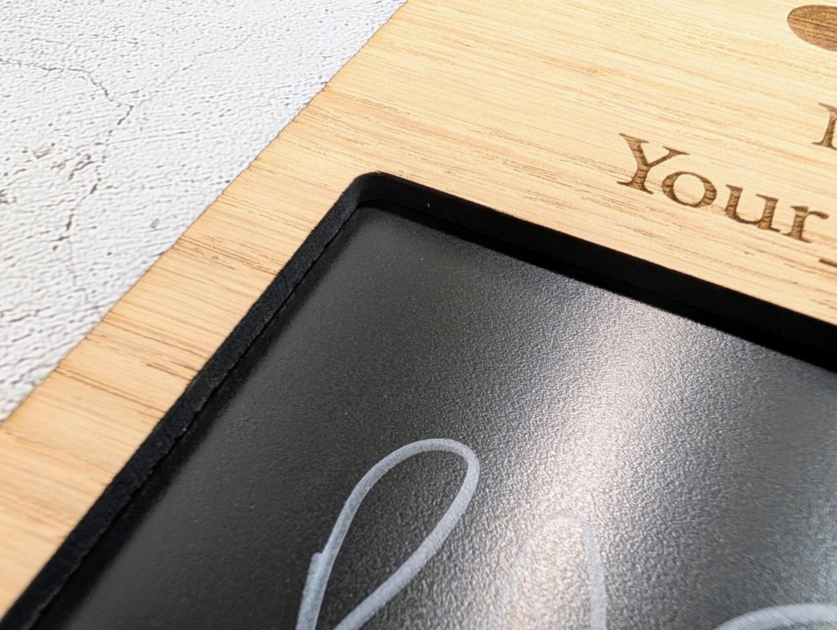 Wipeable WiFi blackboard sign — made to order in North Wales