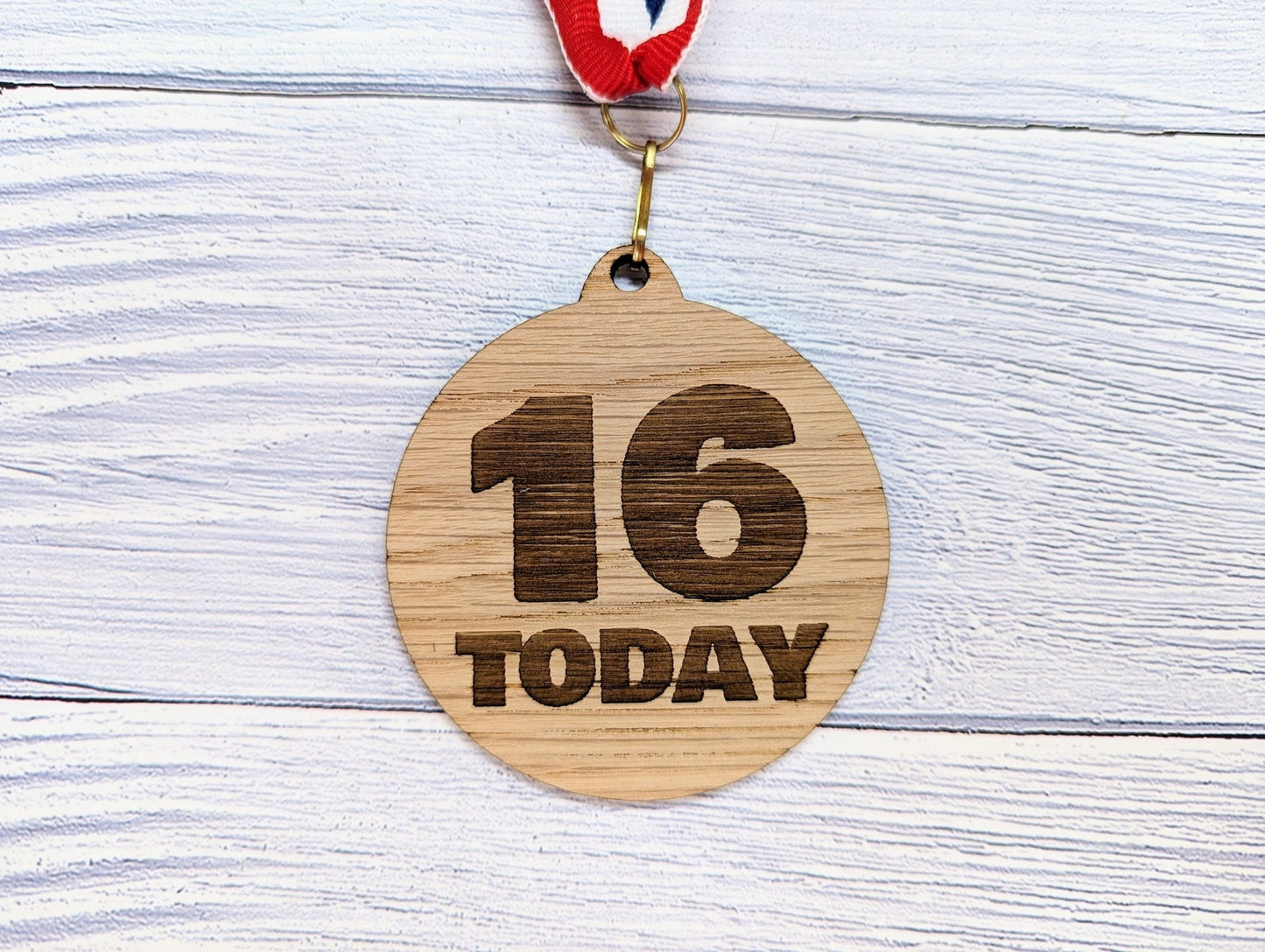 16 Today Birthday Medal - Commemorate Your Milestone 16th Birthday - Eco-Friendly Keepsake - Perfect for Celebrations - CherryGroveCraft