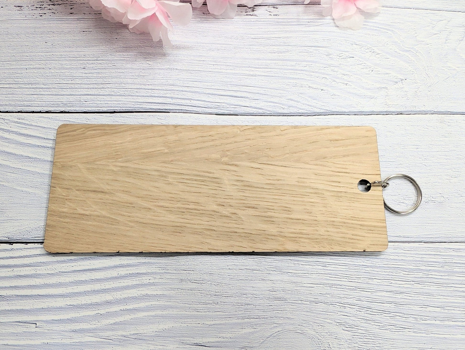 Extra-Large Wooden Keyring 'Master Key - Do Not Remove From Office' - Ideal for Important Keys | Handcrafted in Wales, Eco-Friendly Oak - CherryGroveCraft