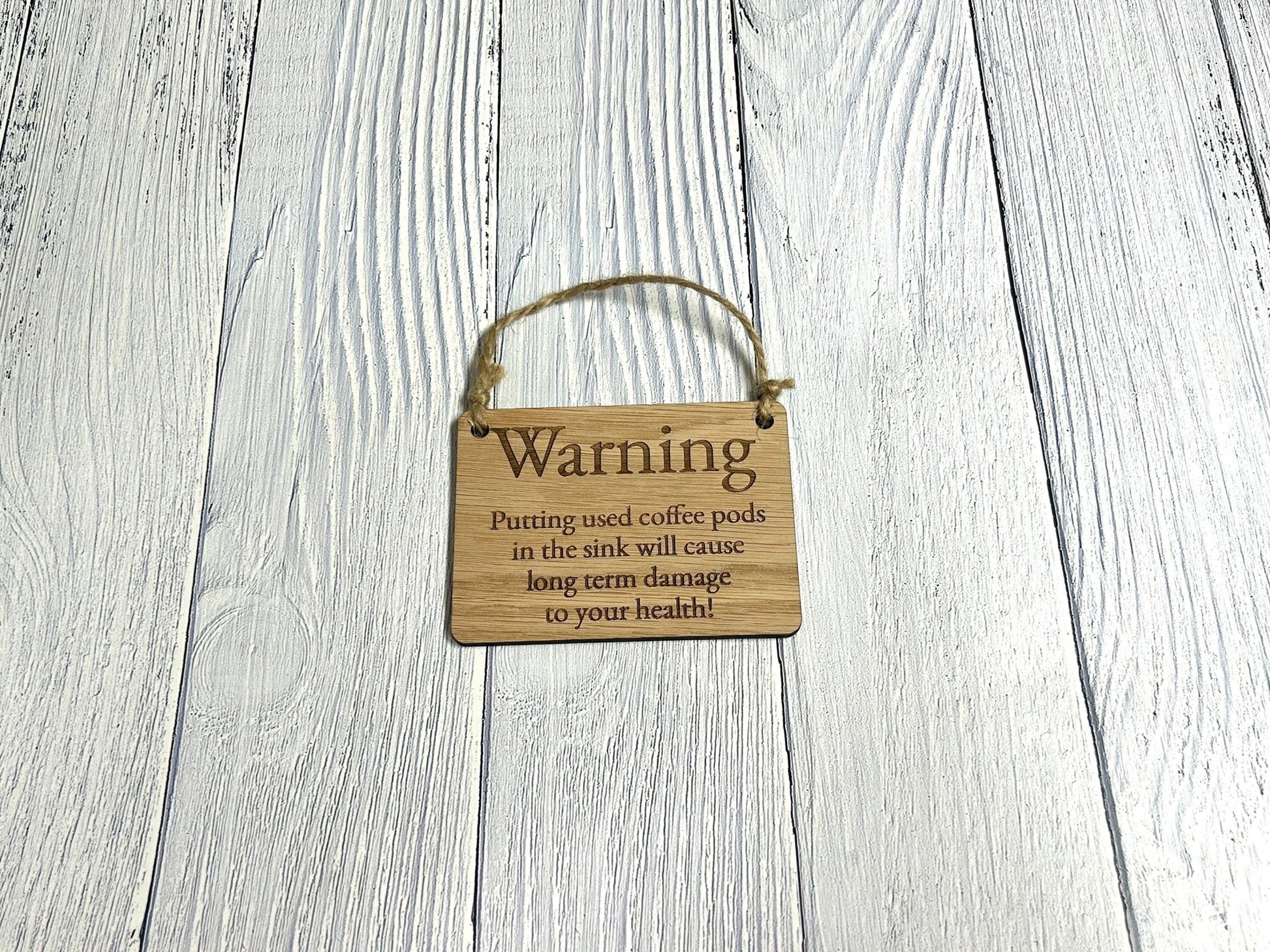 Funny Personalised Gift - Wooden Sign | Can Be Personalised | Oak Veneered MDF | Ideal for Birthday, Christmas, Valentines etc. - CherryGroveCraft