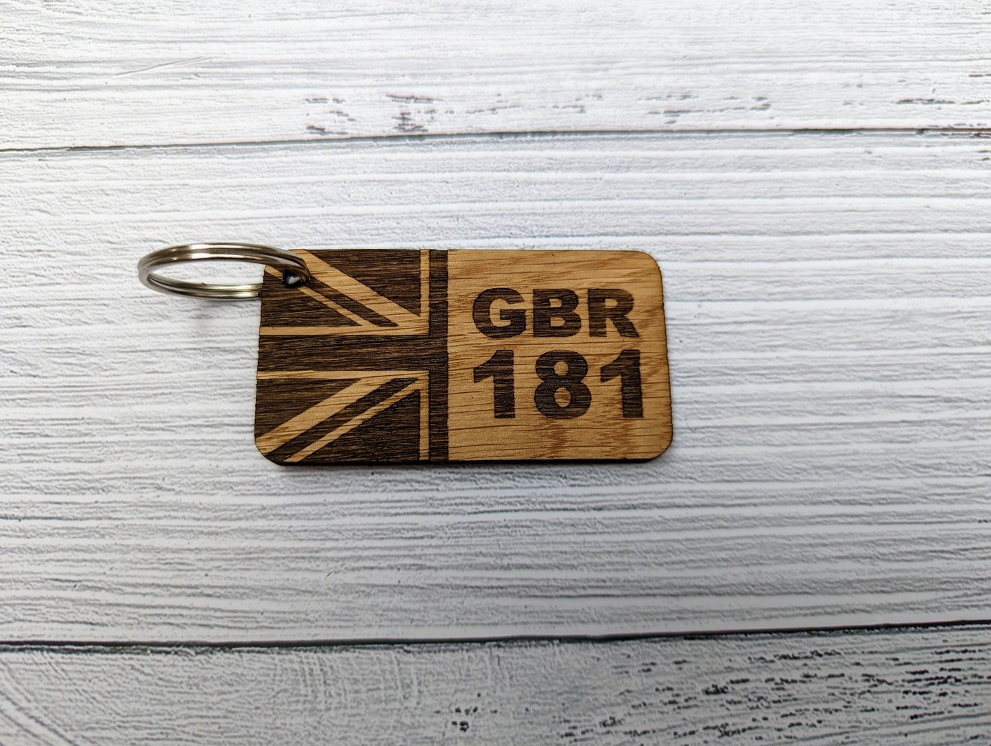 Sailing Keyrings, Personalised With Sail Number, Sailing Gift, Oak