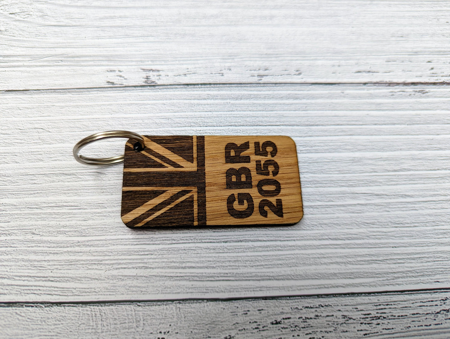 Sailing Keyrings, Personalised With Sail Number, Sailing Gift, Oak