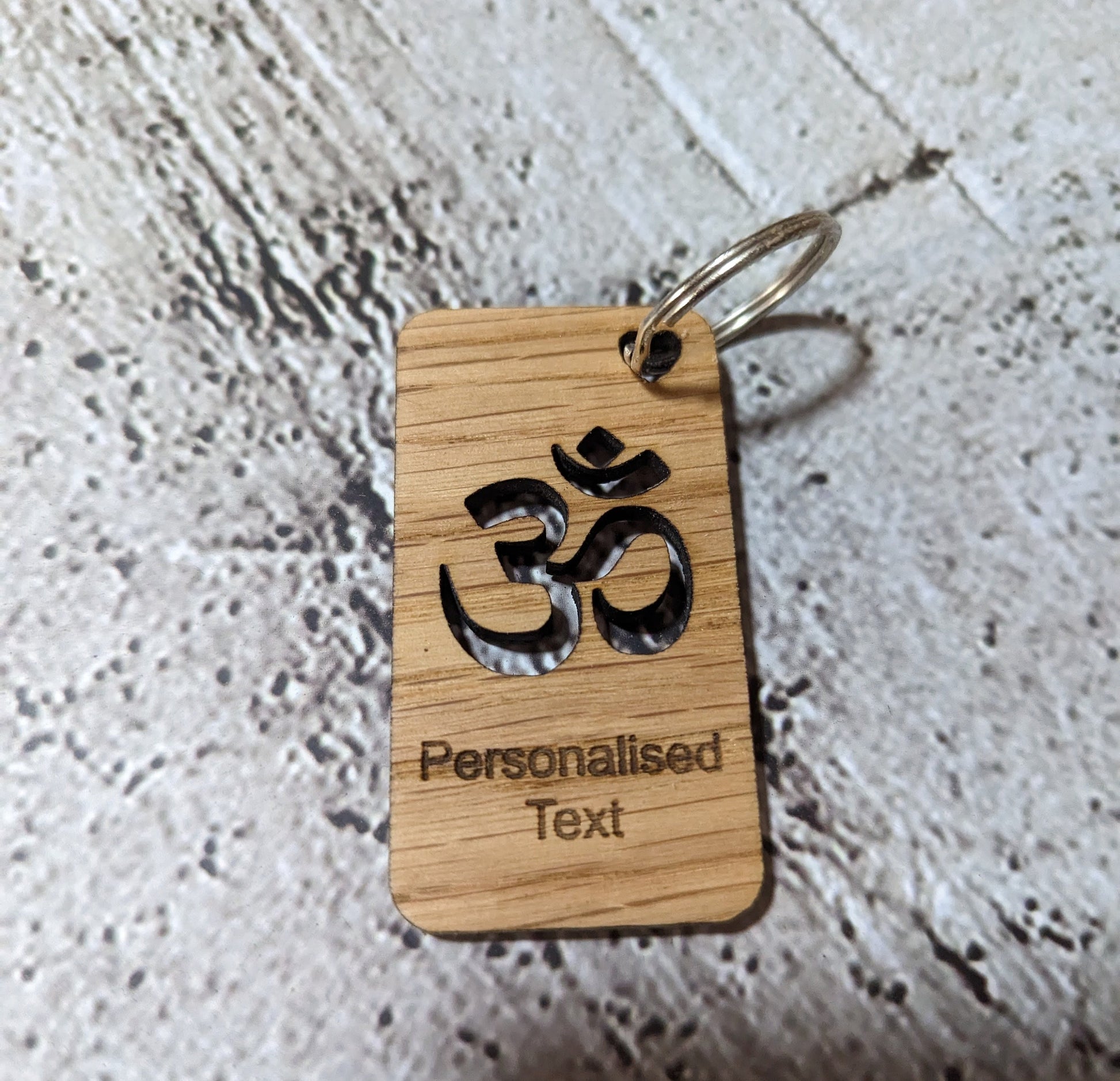 Namaste yoga keyring — made in North Wales, gift for yoga enthusiast