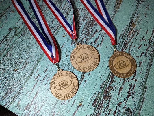 Personalised Wooden Medal, Sports, Marathon, 5K, Fun Run, Archery, 10k, Bike, Race, Swim, Football, Dance, School, Sailing, Sports Day