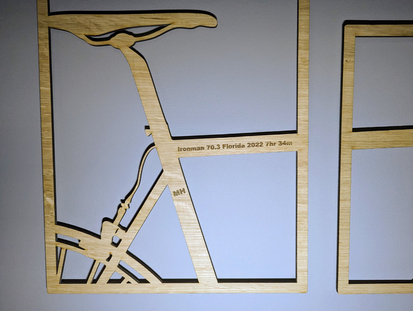 Personalised Cycling Wall Art, Wooden Bike Wall Art, Cyclist Wall Art, Personalised Wall Art