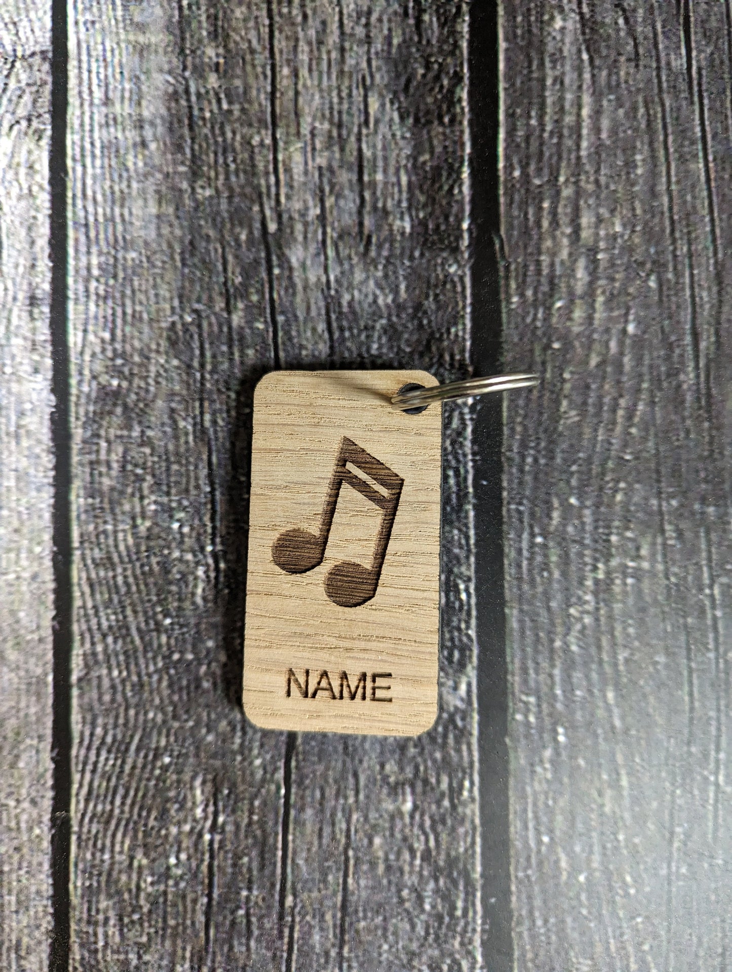 Personalised Musician Keyrings, Engraved Wooden Musician Keyring, Musician Gift, Guitar Piano Violin Drums Saxophone