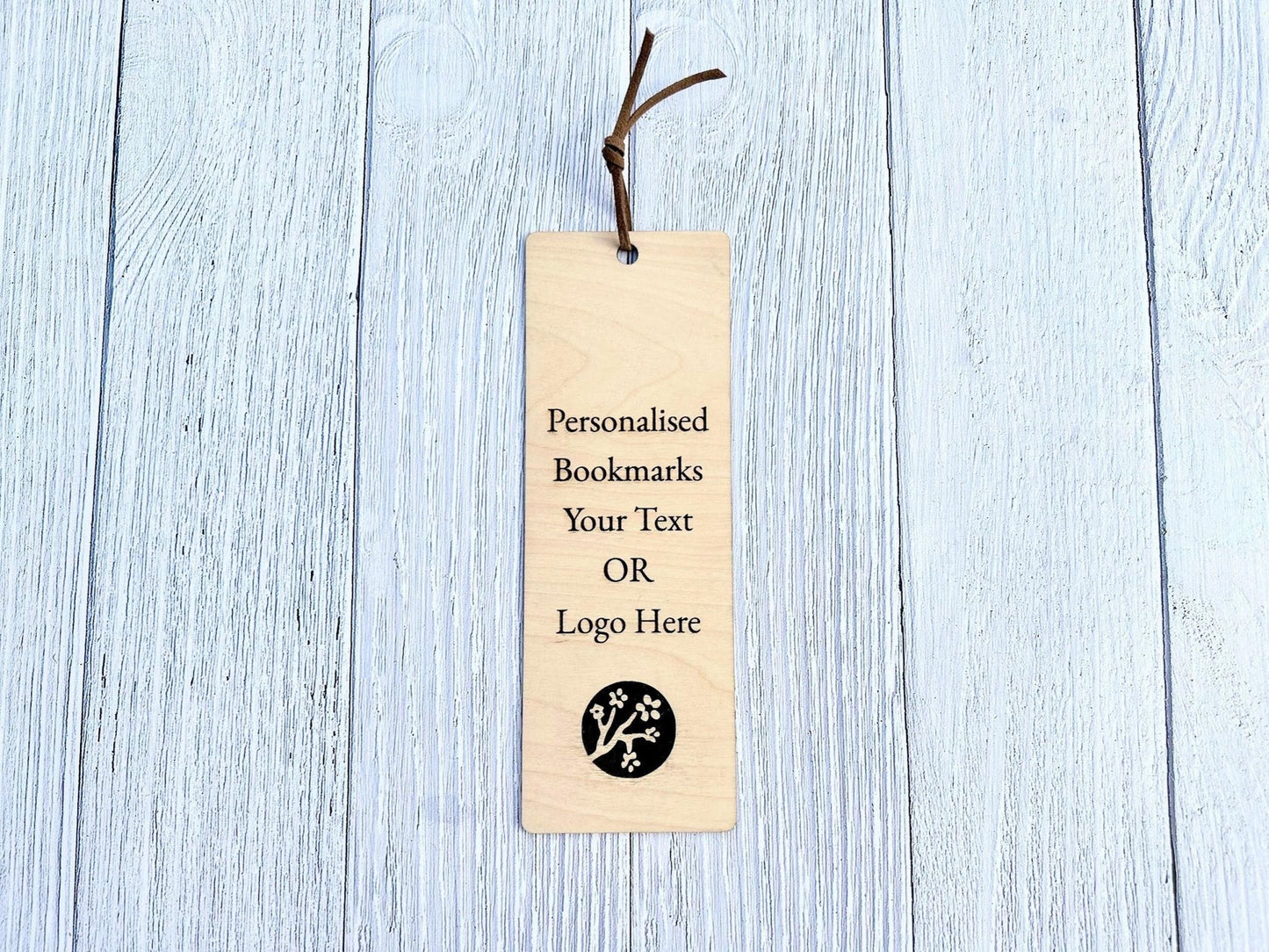 Personalised Engraved Wooden Book Mark | Logo Engraved Bookmark | Wrapping Ideas | Custom Book Mark | Corporate Gifts | Branded Bookmark - CherryGroveCraft