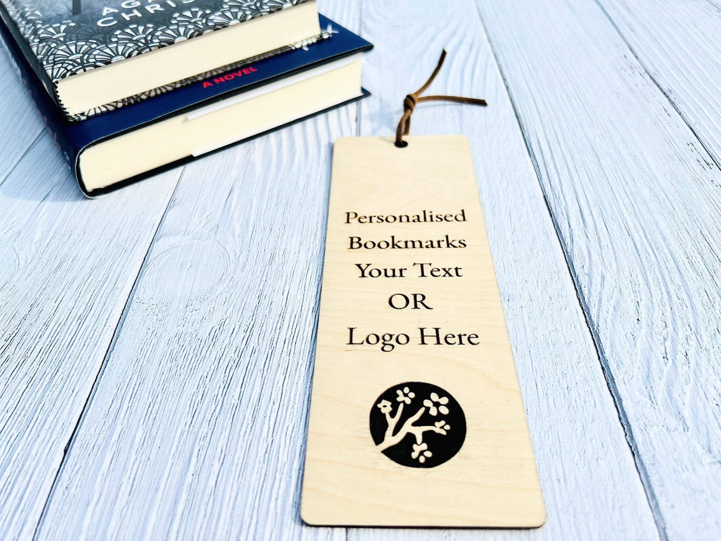 Personalised Engraved Wooden Book Mark | Logo Engraved Bookmark | Wrapping Ideas | Custom Book Mark | Corporate Gifts | Branded Bookmark - CherryGroveCraft