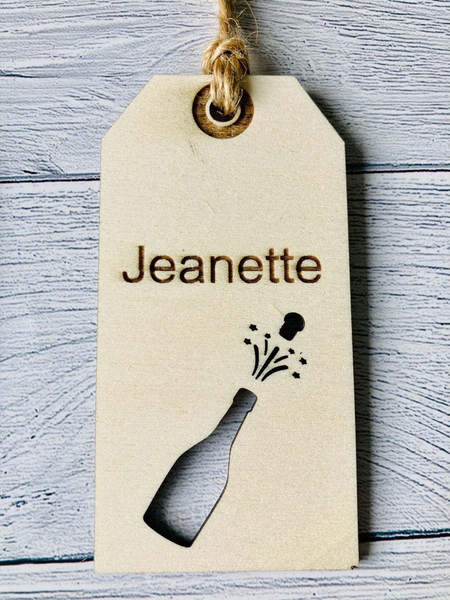 Personalised Engraved Wooden Gift Tag | Wooden Label | Engraved Label | Wrapping Ideas | Custom Label | Corporate Gifts - CherryGroveCraft